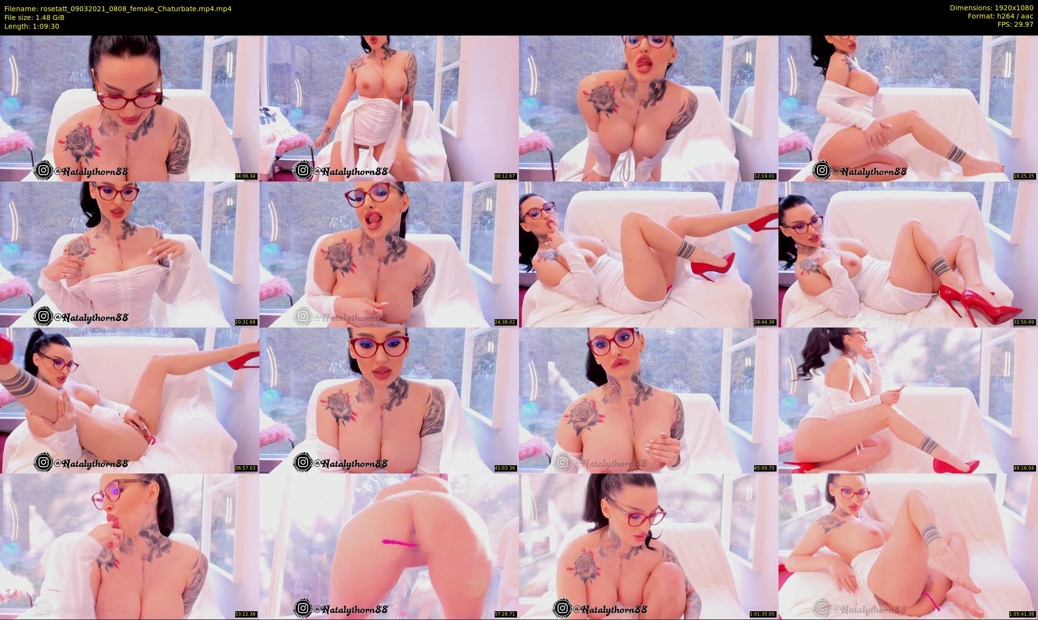 rosetatt — 70 minute Chaturbate female cam show recording, 1080p, Mar 9, 2021