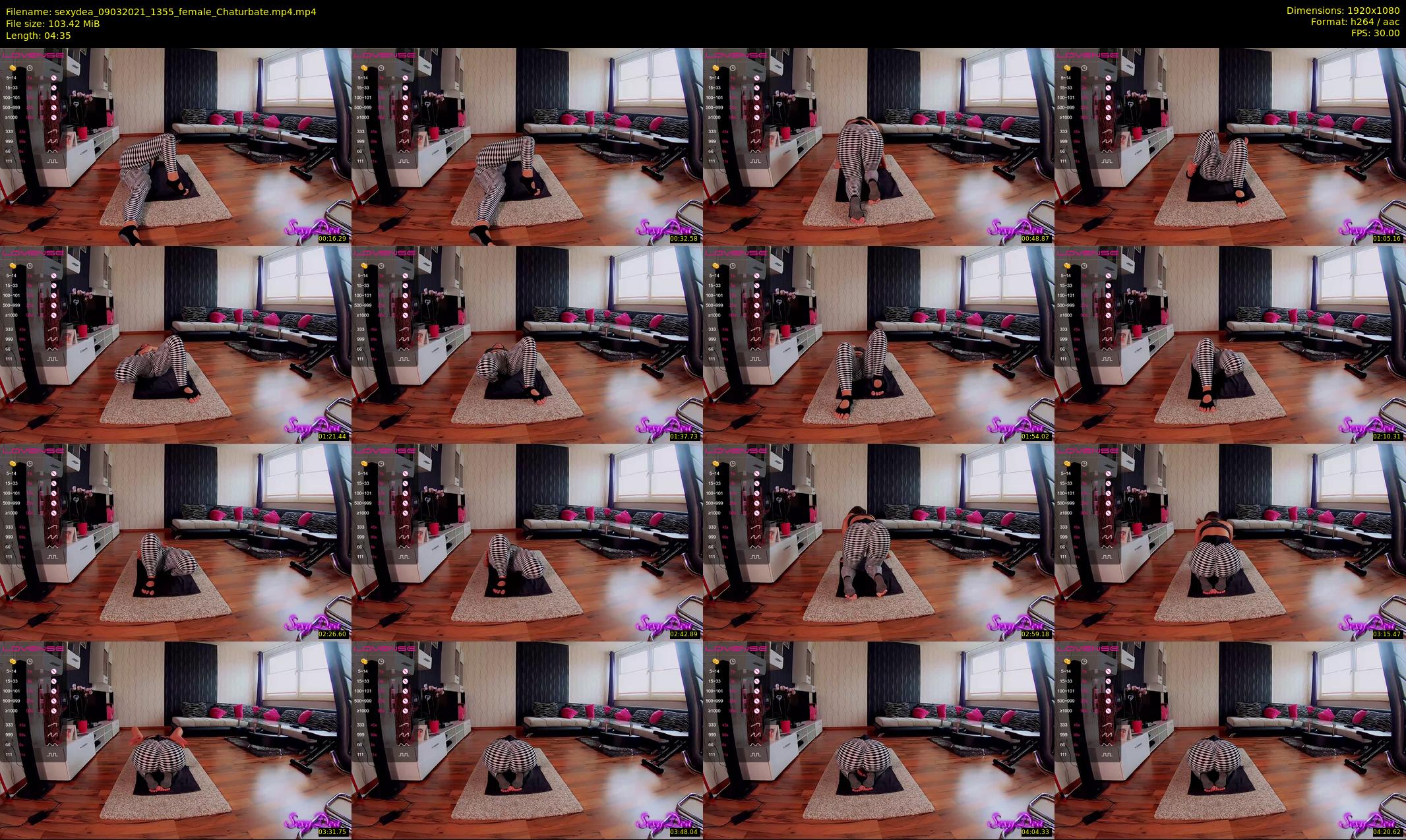 sexydea — 5 minute Chaturbate female cam show recording, 1080p, Mar 9, 2021