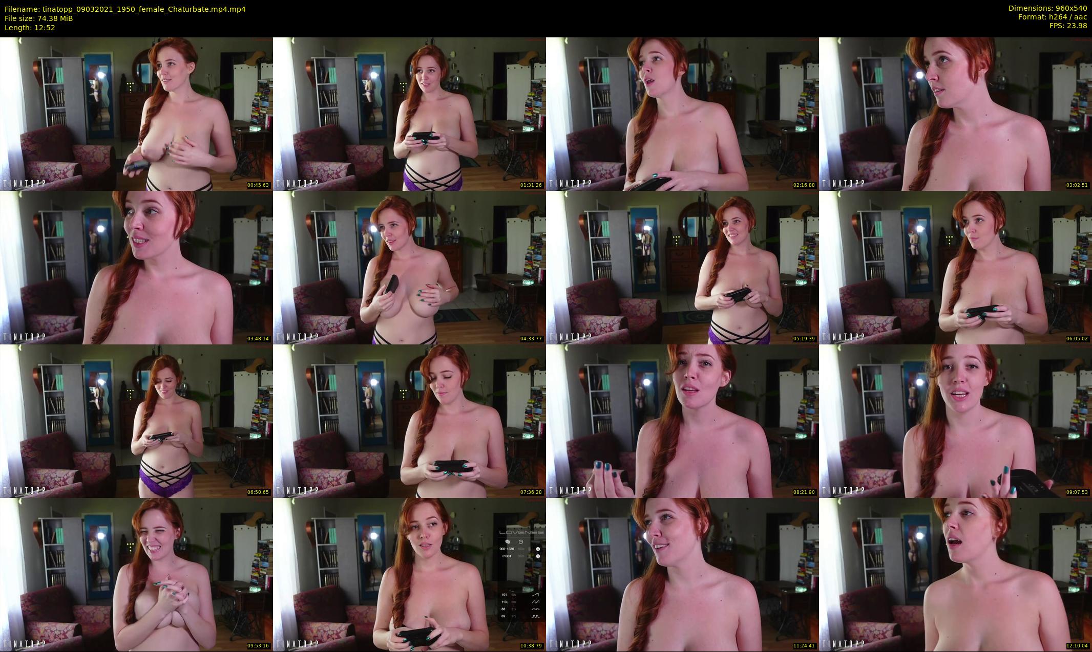 tinatopp — 13 minute Chaturbate female cam show recording, 480p, Mar 9, 2021