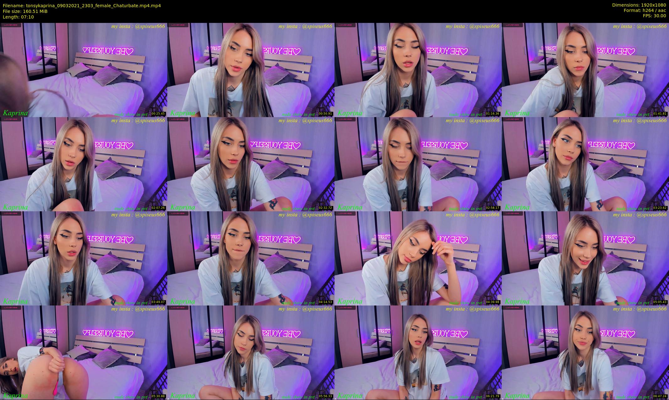 tonsykaprina — 8 minute Chaturbate couple cam show recording, 1080p, Mar 9, 2021