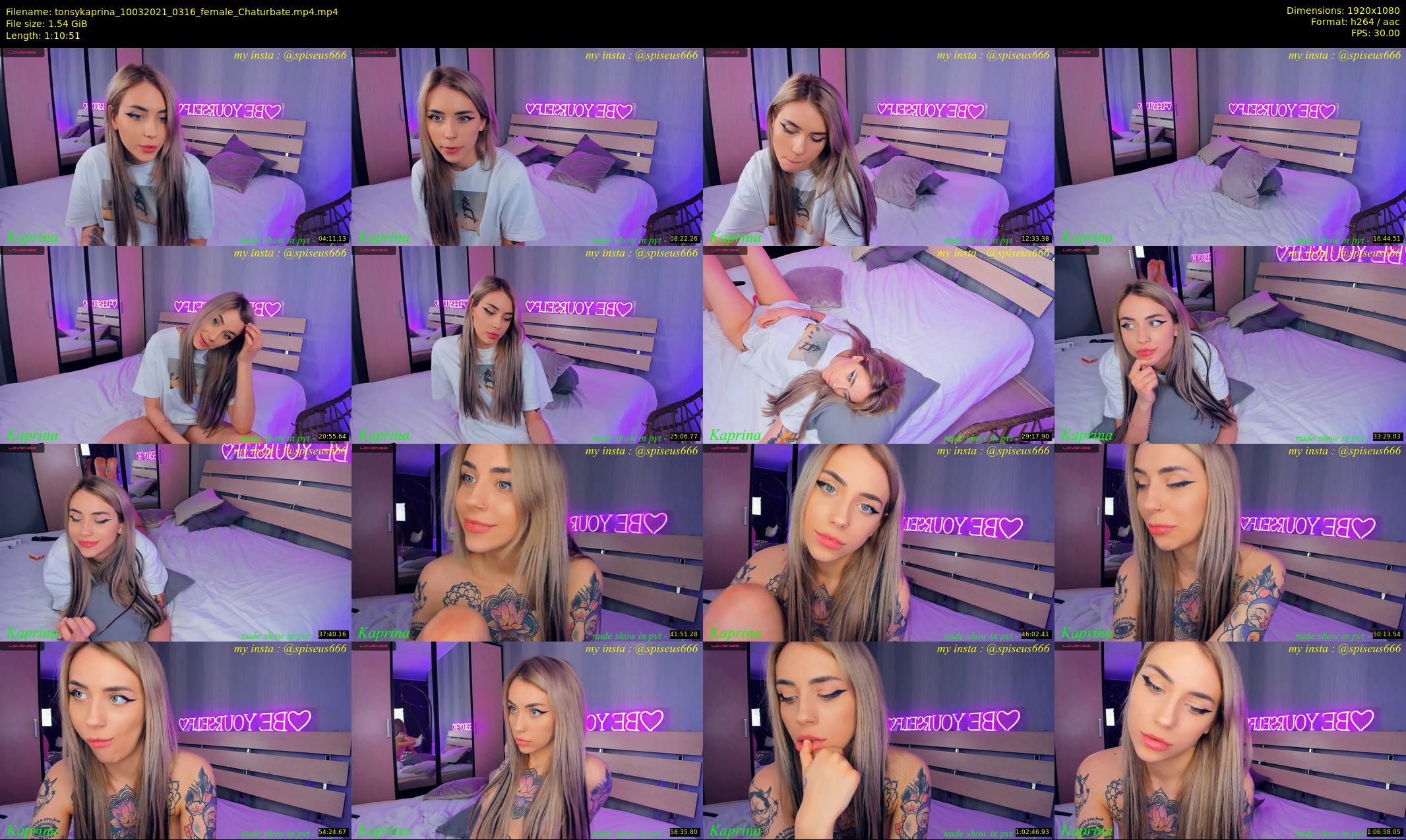 tonsykaprina — 71 minute Chaturbate couple cam show recording, 1080p, Mar 10, 2021