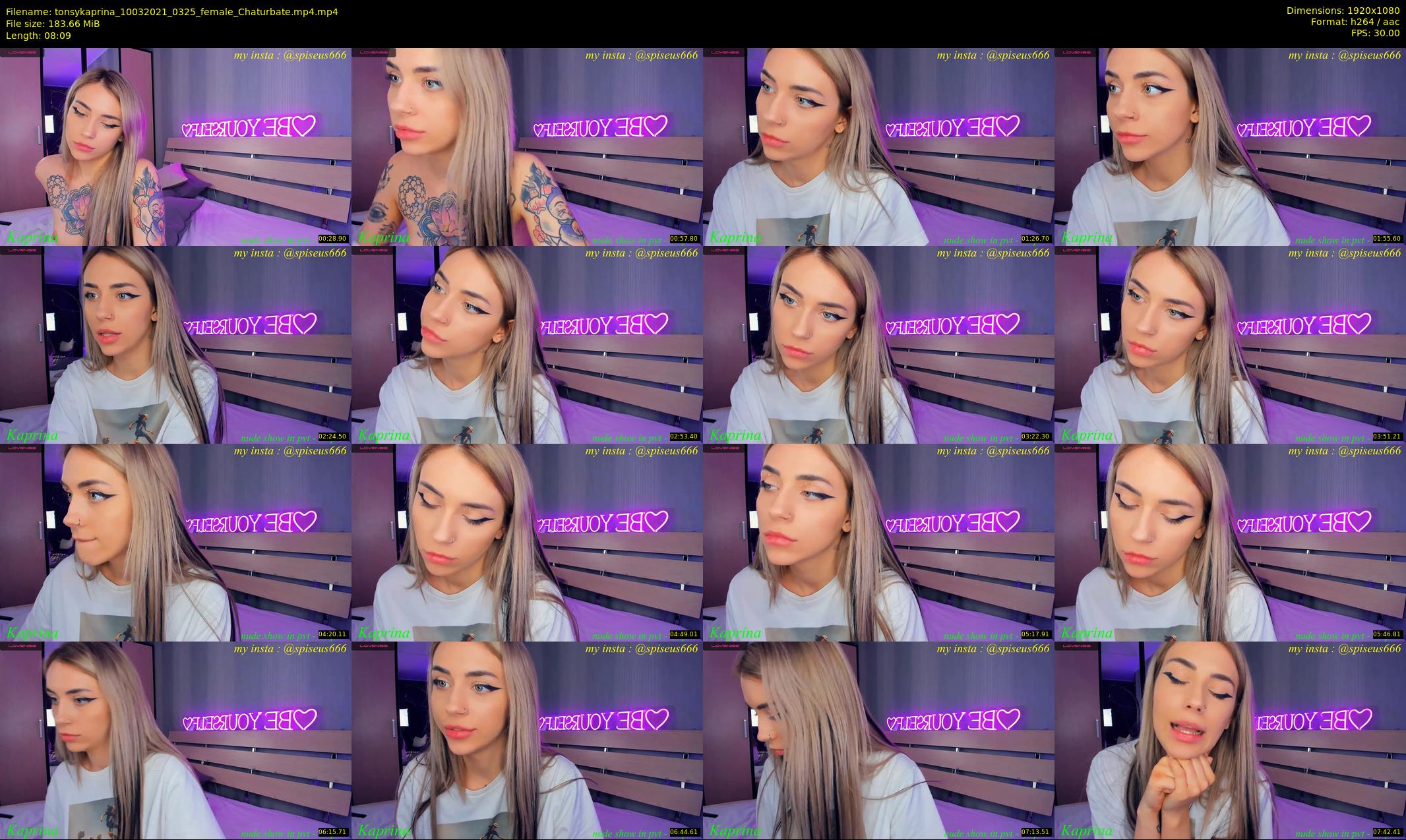 tonsykaprina — 9 minute Chaturbate couple cam show recording, 1080p, Mar 10, 2021