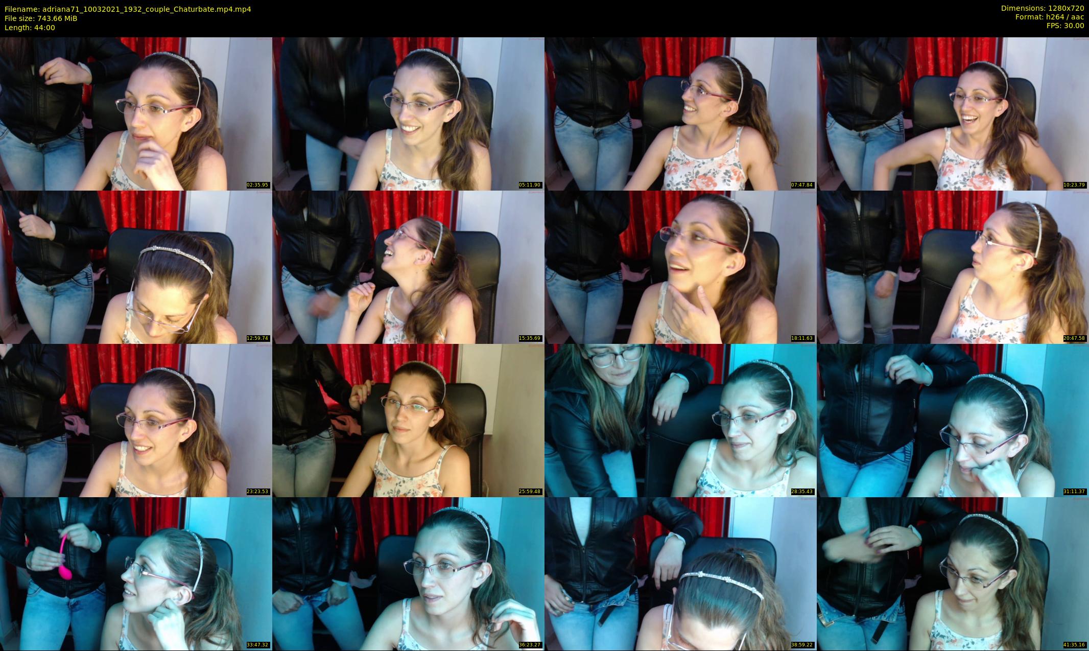 adriana71 — 44 minute Chaturbate couple cam show recording, 720p, Mar 10, 2021