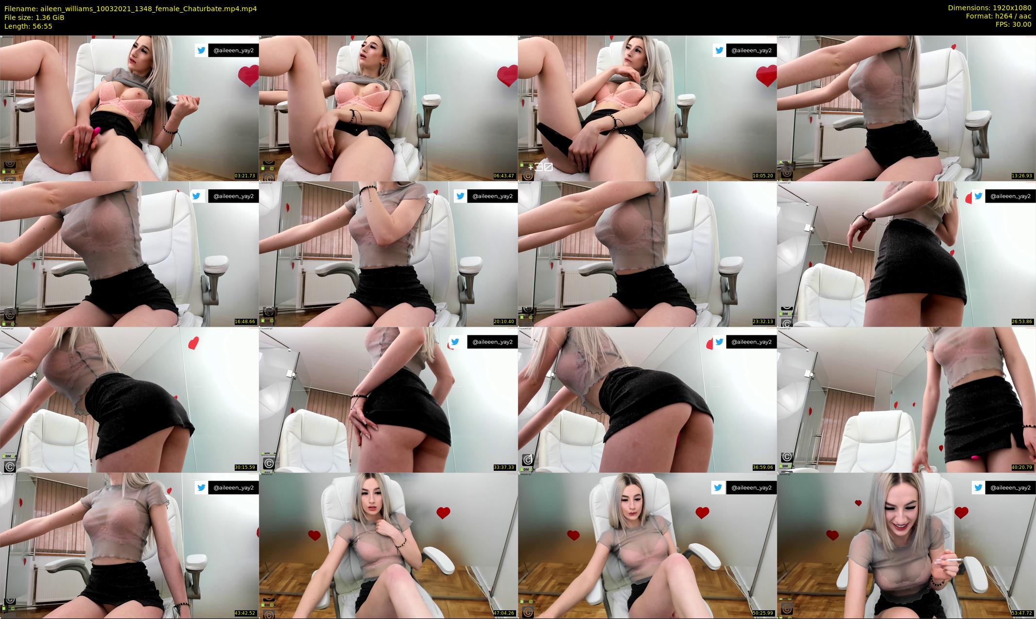 aileen_williams — 57 minute Chaturbate female cam show recording, 1080p, Mar 10, 2021