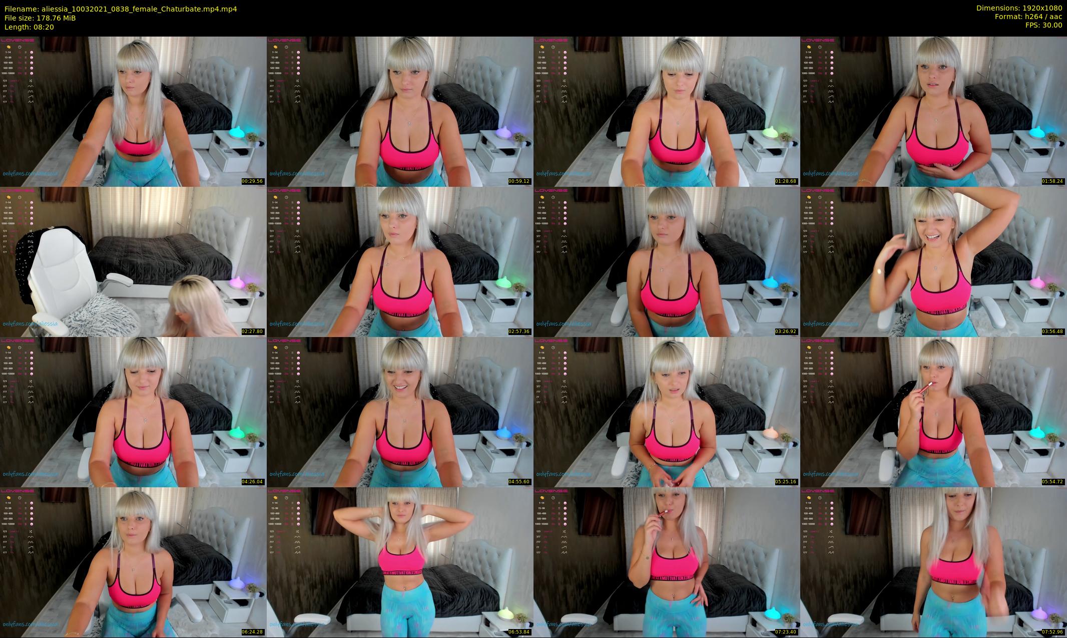 aliessia — 9 minute Chaturbate female cam show recording, 1080p, Mar 10, 2021