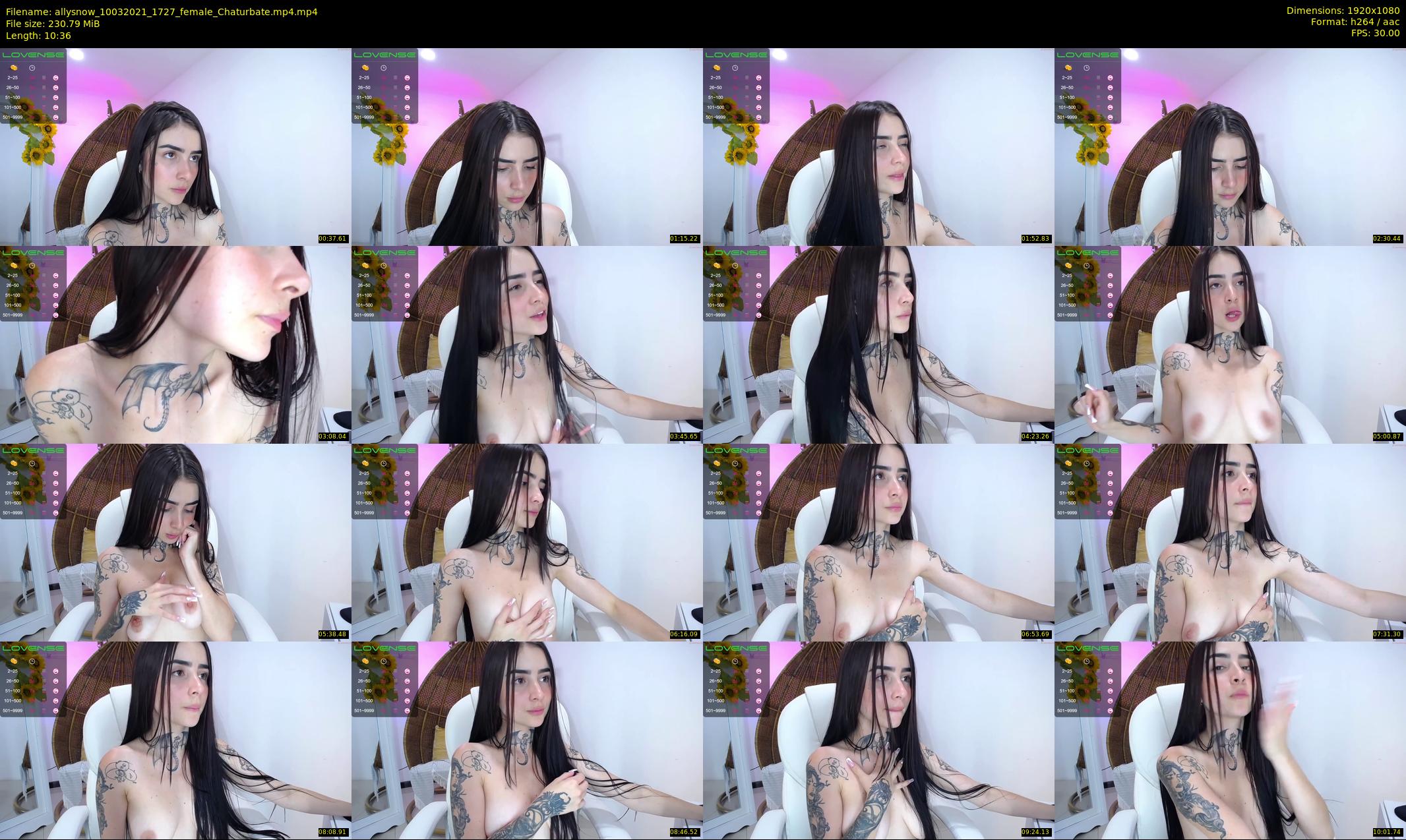 allysnow — 11 minute Chaturbate female cam show recording, 1080p, Mar 10, 2021