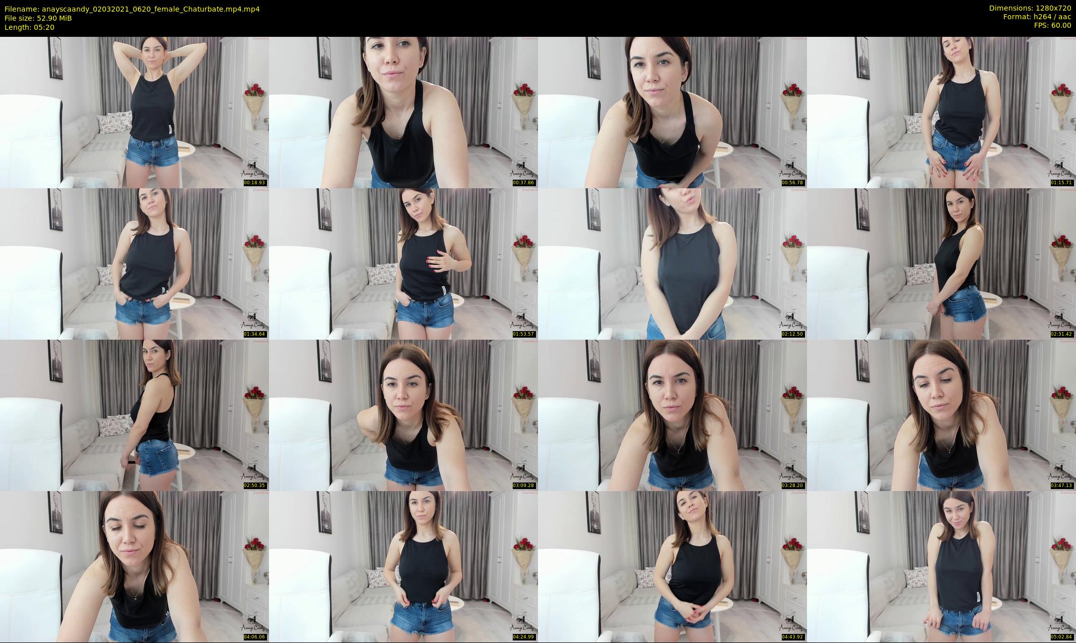 anayscaandy — 6 minute Chaturbate female cam show recording, 720p, Mar 2, 2021