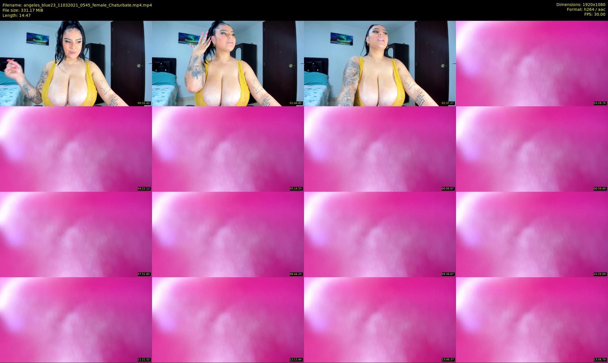 angeles_blue23 — 15 minute Chaturbate female cam show recording, 1080p, Mar 11, 2021