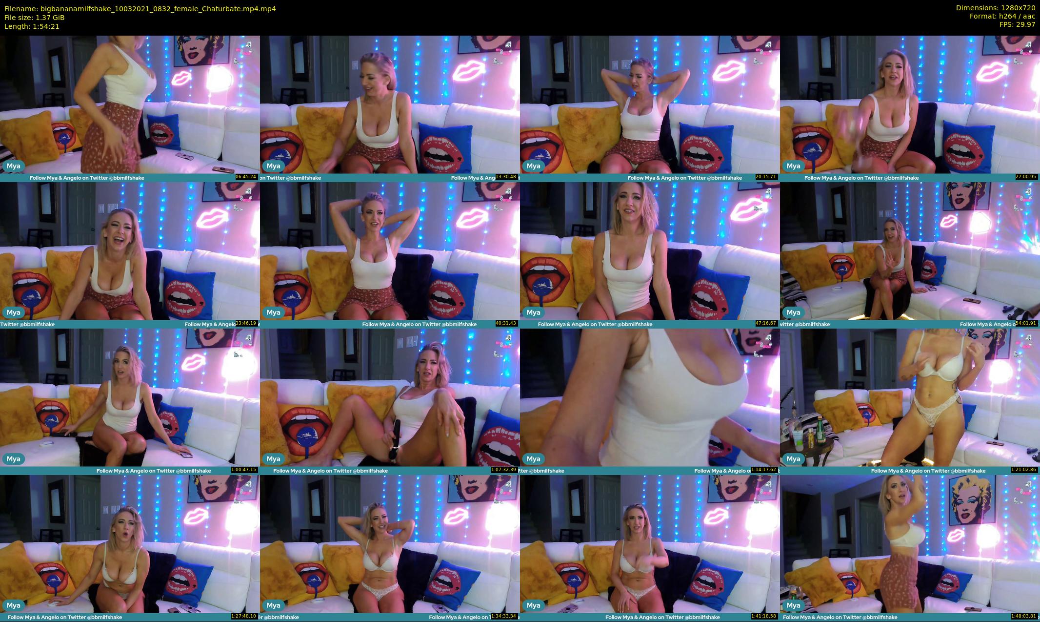 bigbananamilfshake — 115 minute Chaturbate couple cam show recording, 720p, Mar 10, 2021