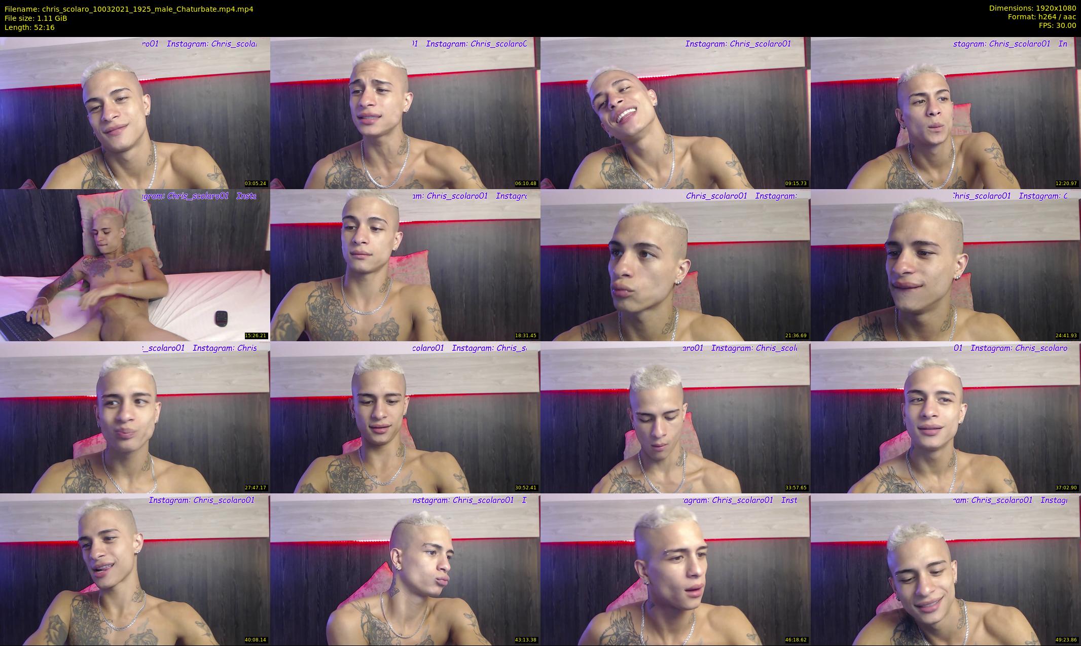 chris_scolaro — 53 minute Chaturbate male cam show recording, 1080p, Mar 10, 2021