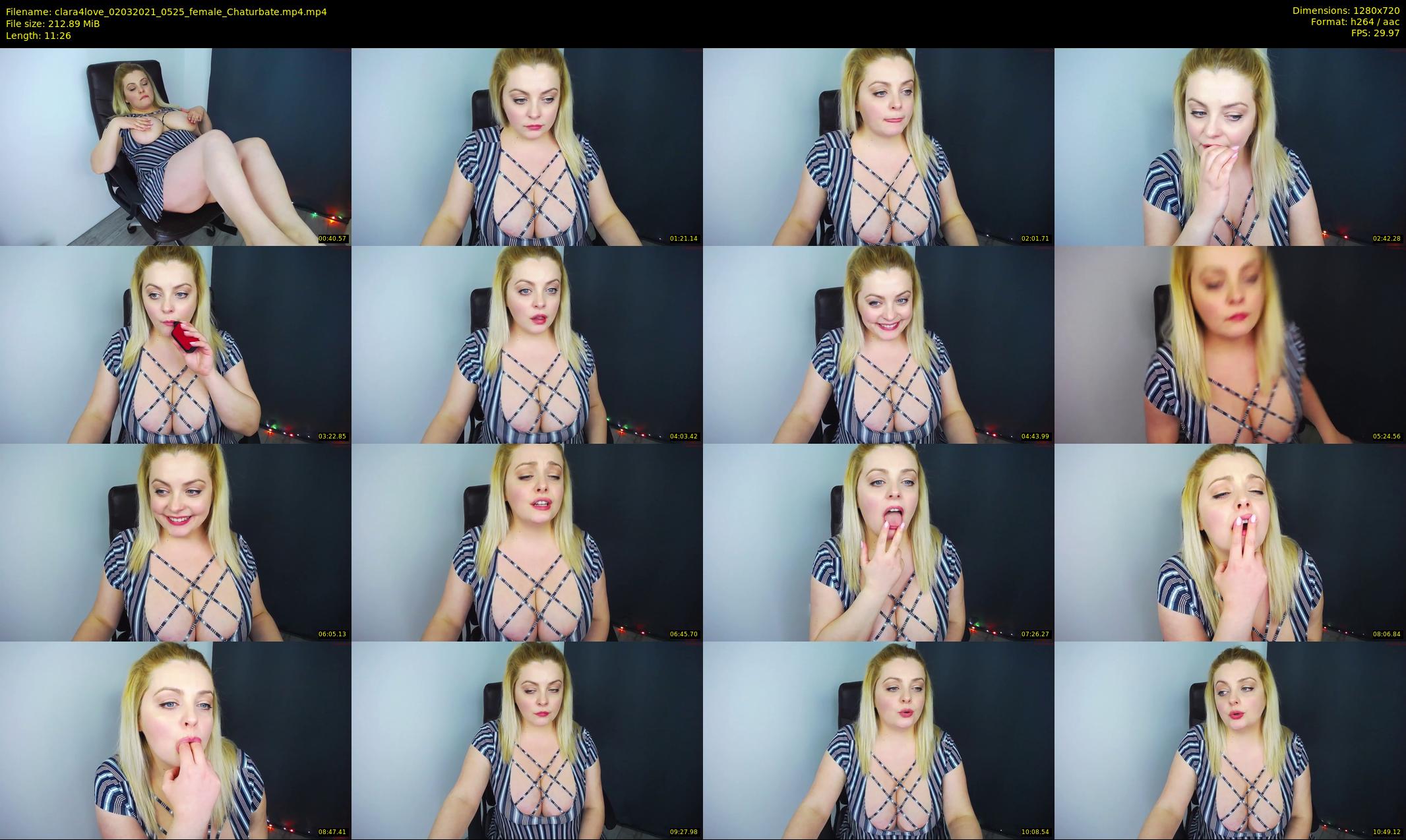 clara4love — 12 minute Chaturbate female cam show recording, 720p, Mar 2, 2021