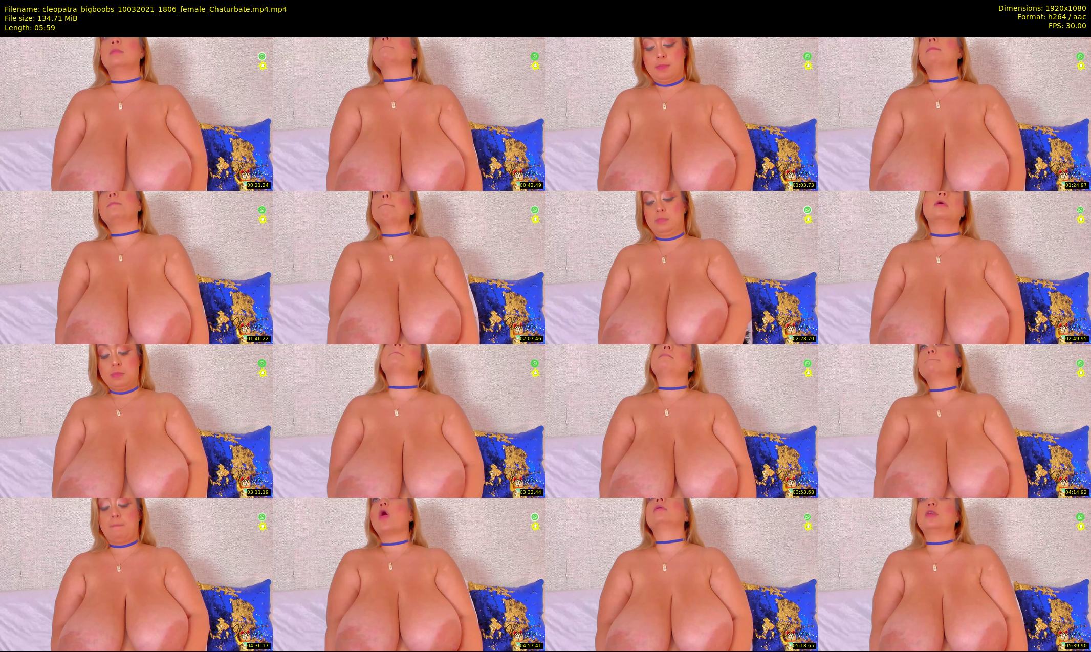 cleopatra_bigboobs — 6 minute Chaturbate female cam show recording, 1080p, Mar 10, 2021