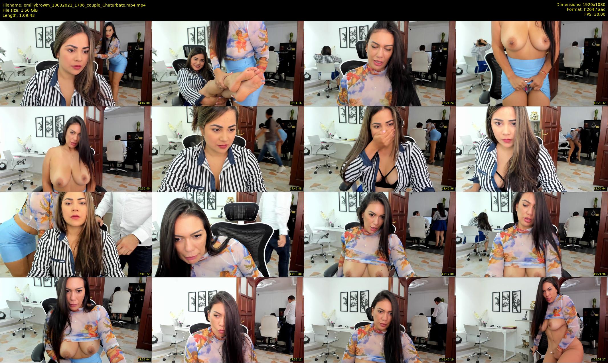 emillybrowm — 70 minute Chaturbate couple cam show recording, 1080p, Mar 10, 2021