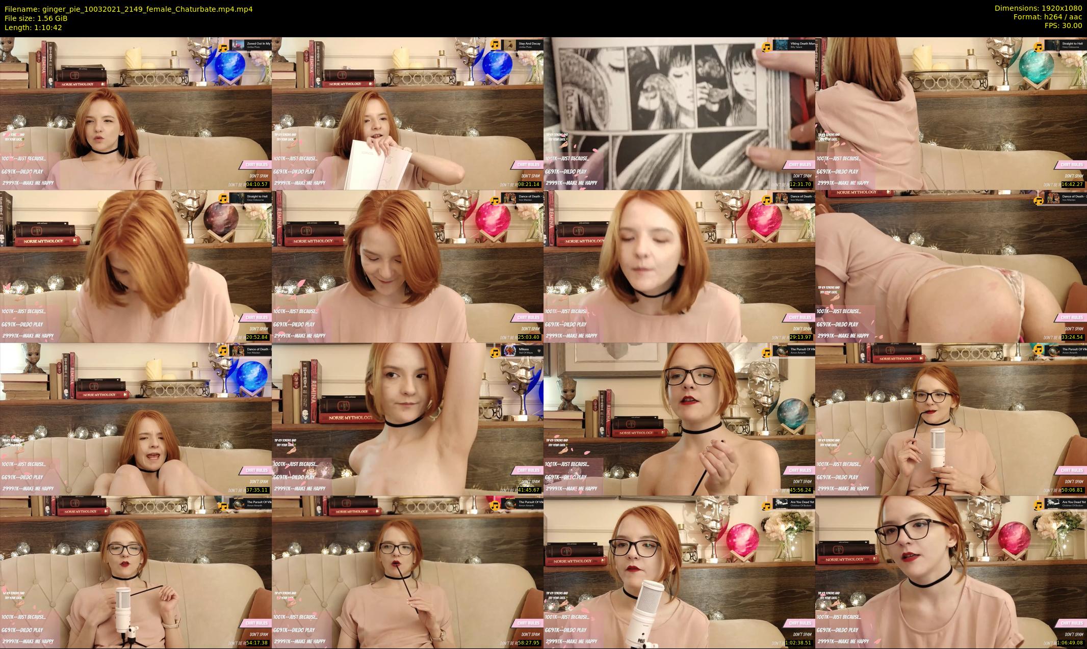 ginger_pie — 71 minute Chaturbate female cam show recording, 1080p, Mar 10, 2021