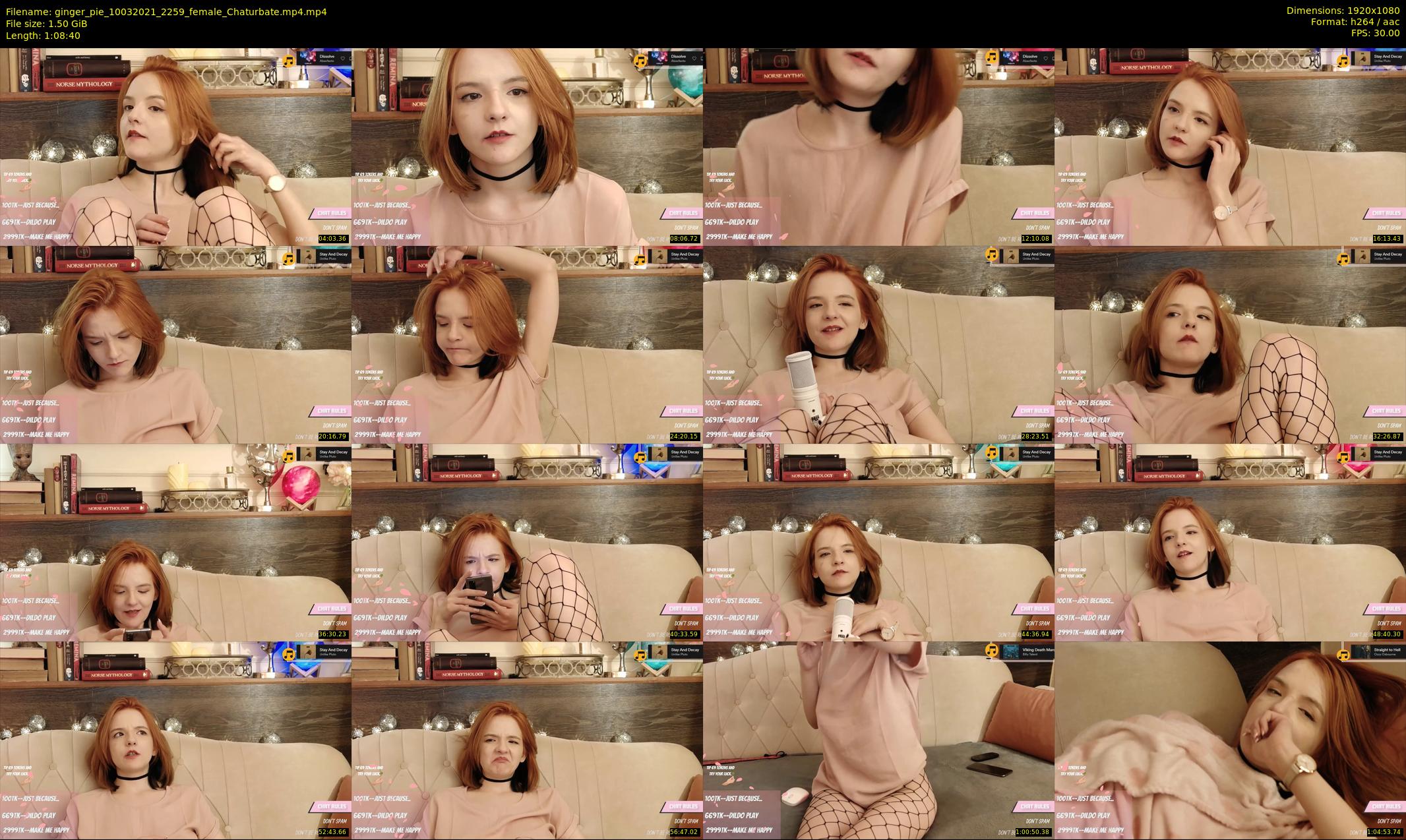 ginger_pie — 69 minute Chaturbate female cam show recording, 1080p, Mar 10, 2021