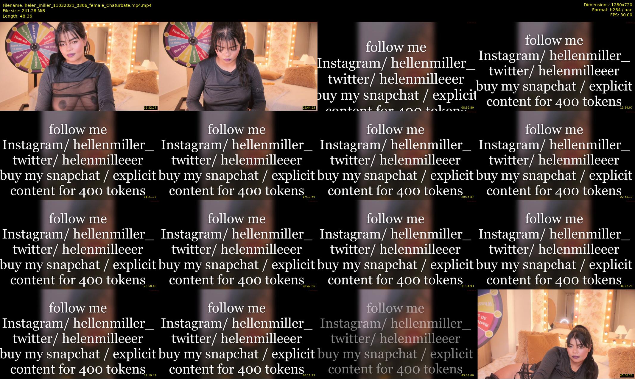 helen_miller — 49 minute Chaturbate female cam show recording, 720p, Mar 11, 2021