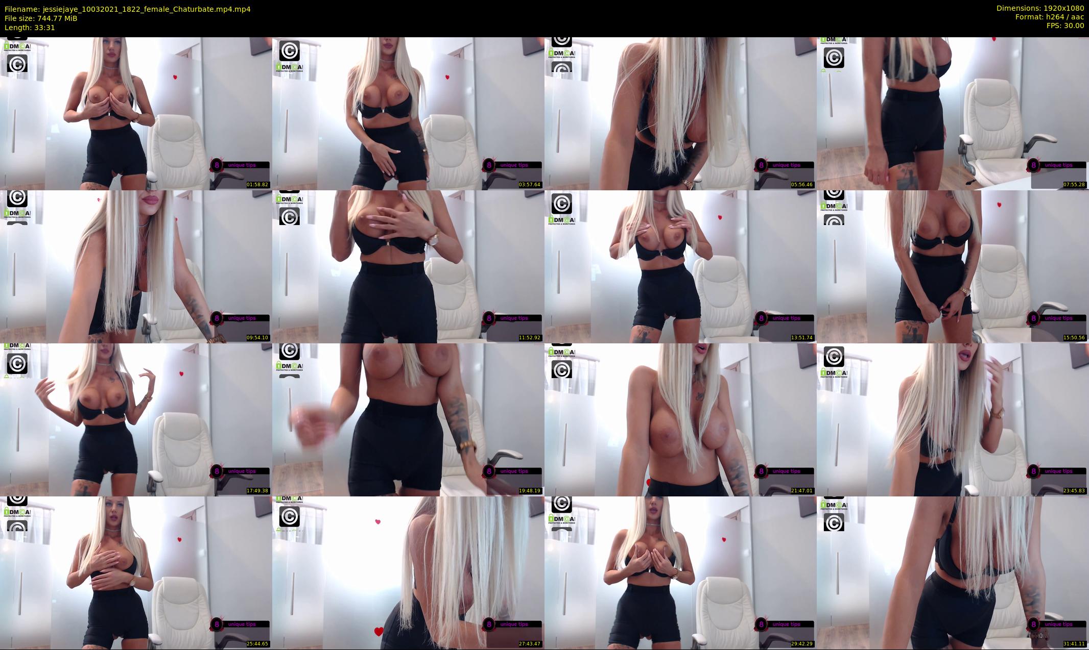 jessiejaye — 34 minute Chaturbate female cam show recording, 1080p, Mar 10, 2021