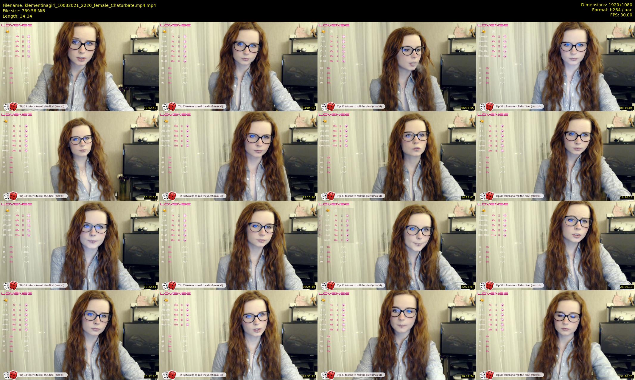 klementinagirl — 35 minute Chaturbate female cam show recording, 1080p, Mar 10, 2021