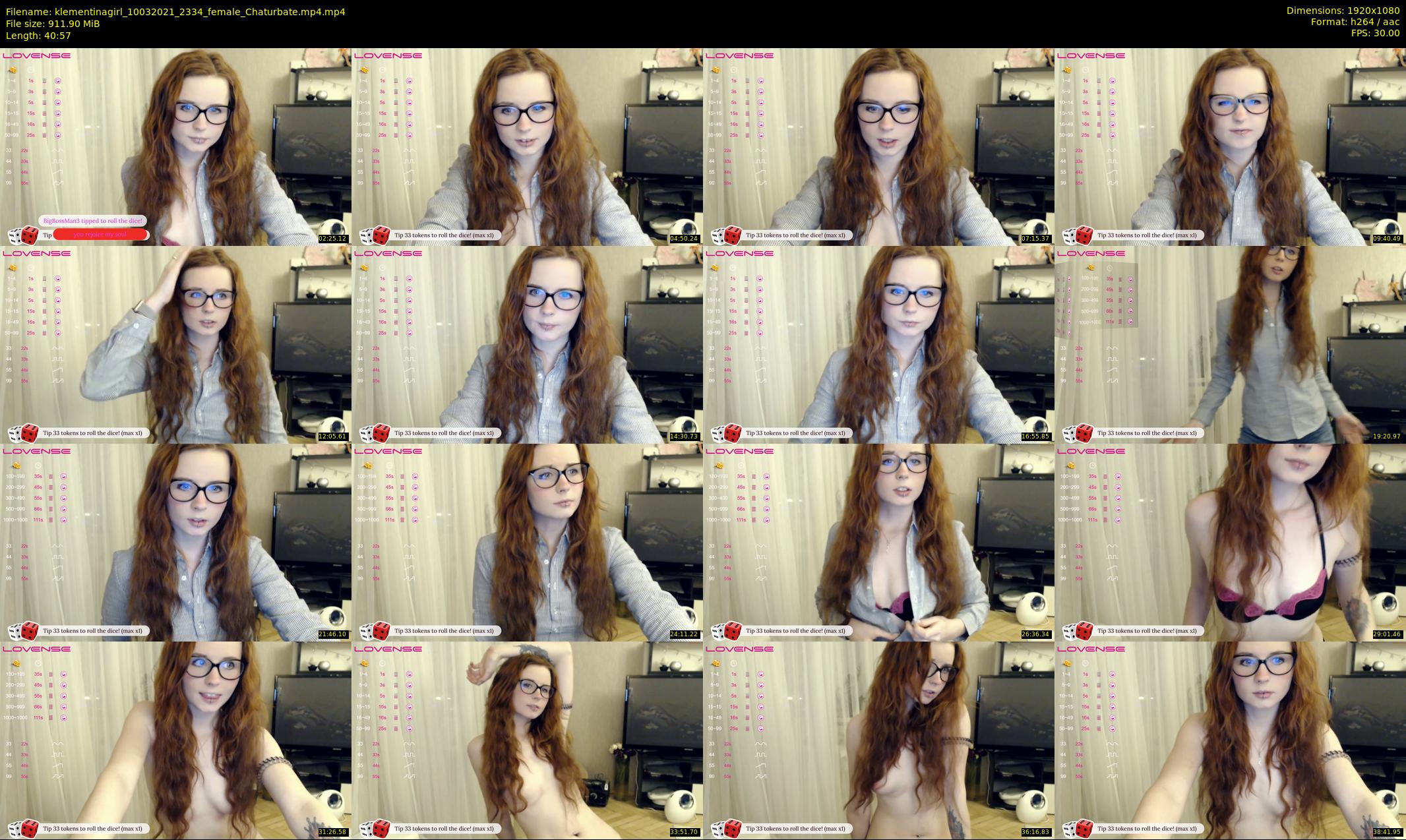 klementinagirl — 41 minute Chaturbate female cam show recording, 1080p, Mar 10, 2021