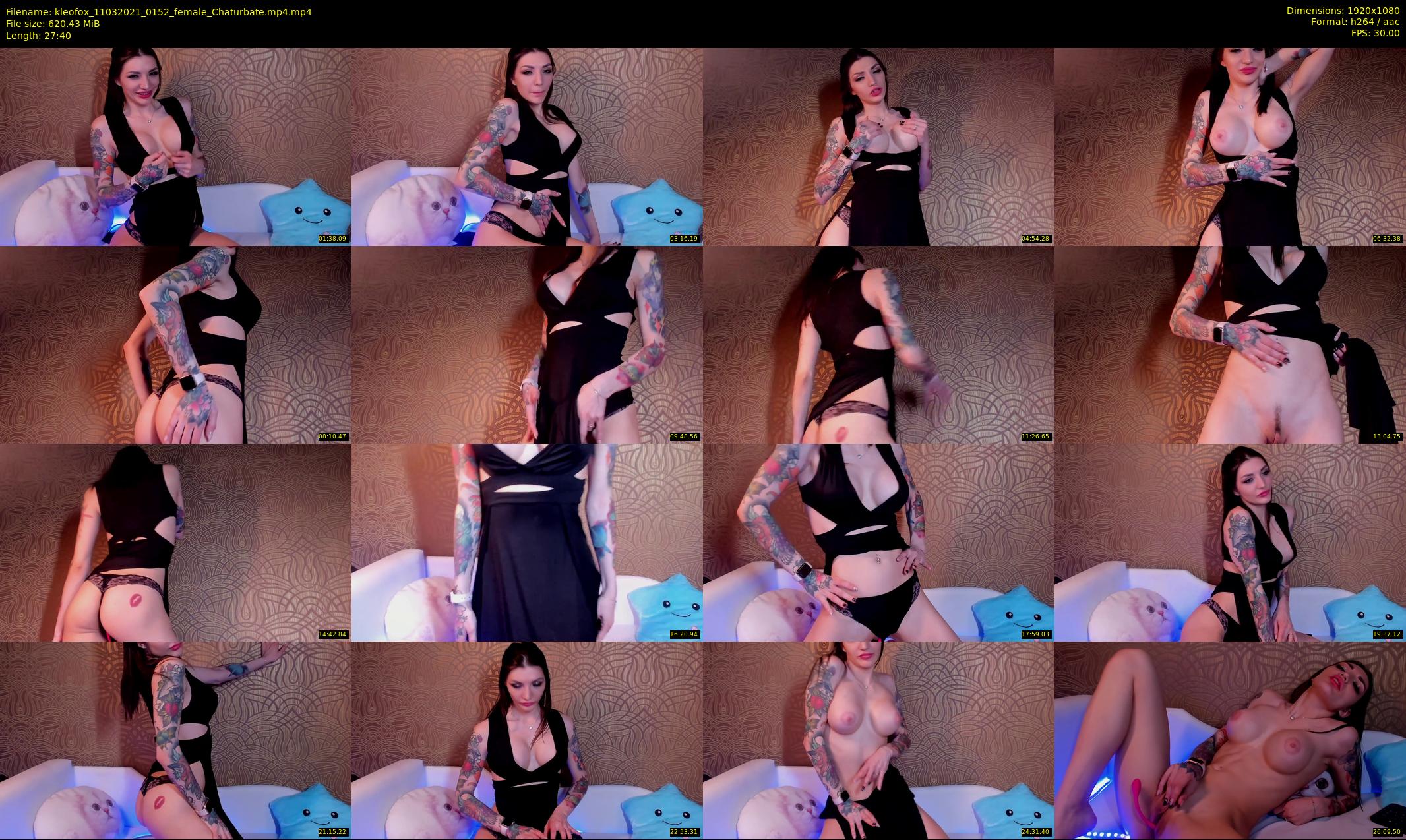 kleofox — 28 minute Chaturbate female cam show recording, 1080p, Mar 11, 2021