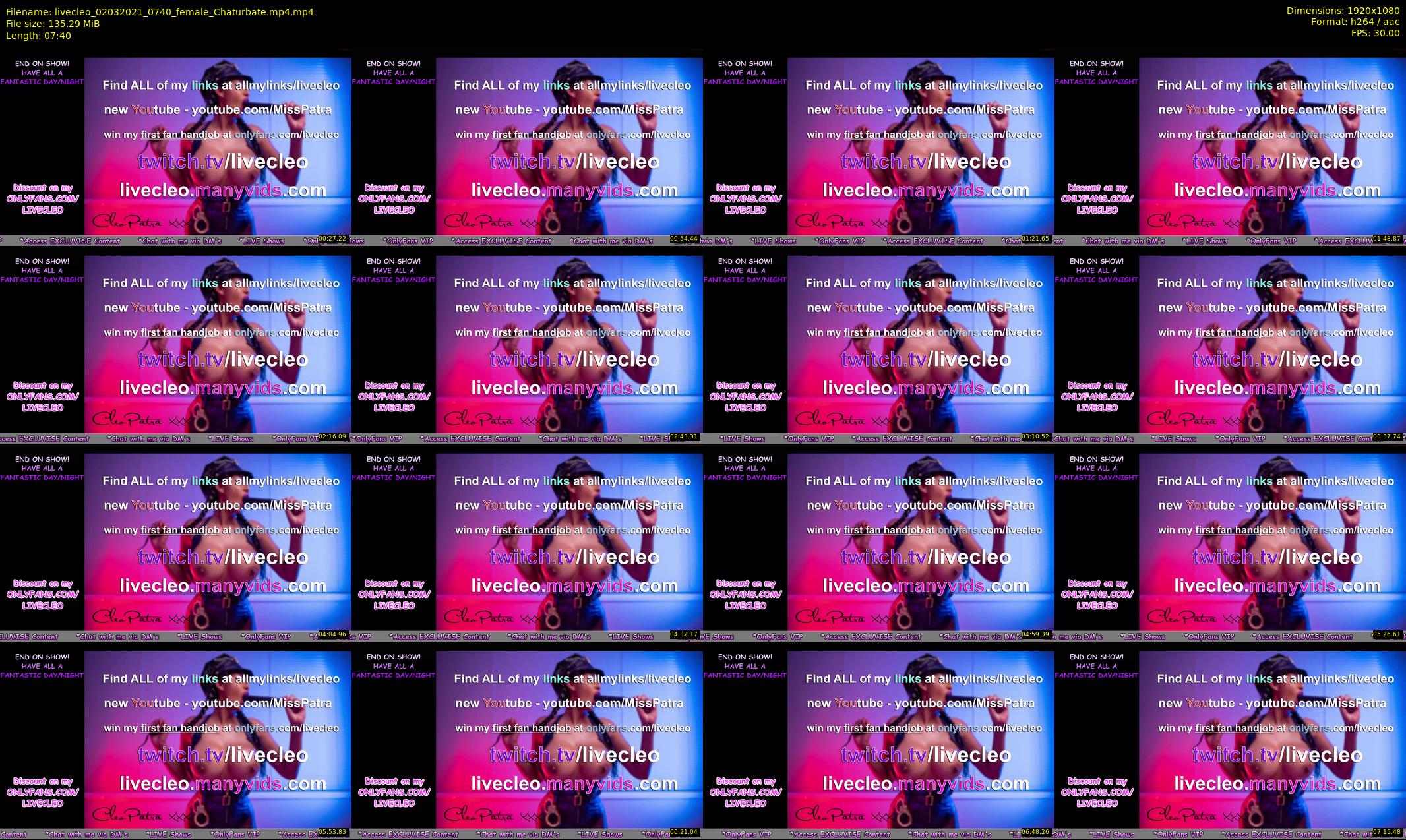livecleo — 8 minute Chaturbate female cam show recording, 1080p, Mar 2, 2021