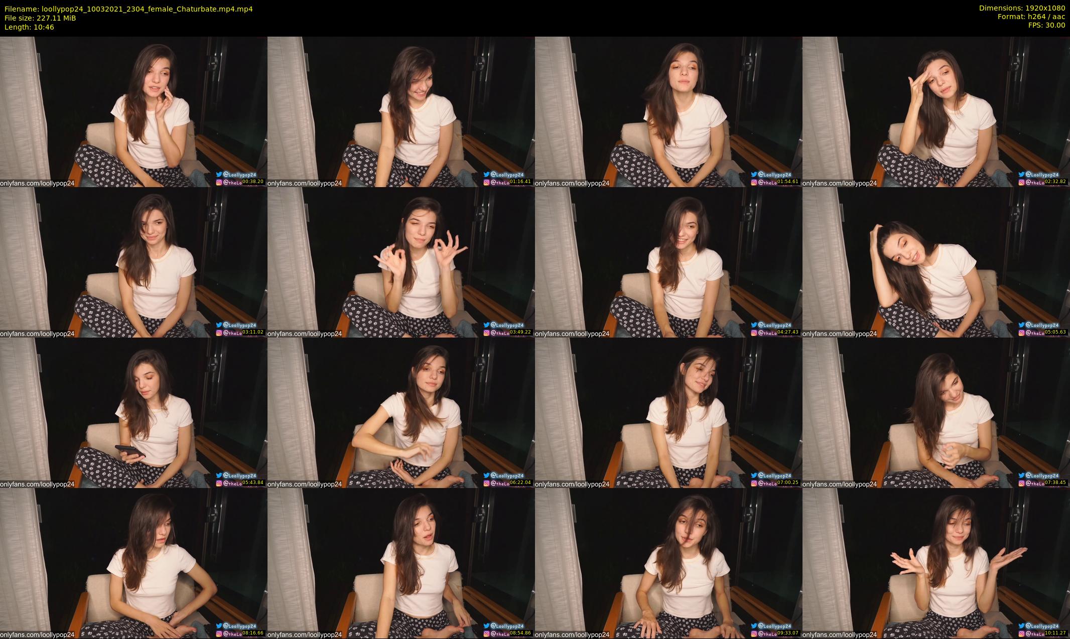 loollypop24 — 11 minute Chaturbate female cam show recording, 1080p, Mar 10, 2021