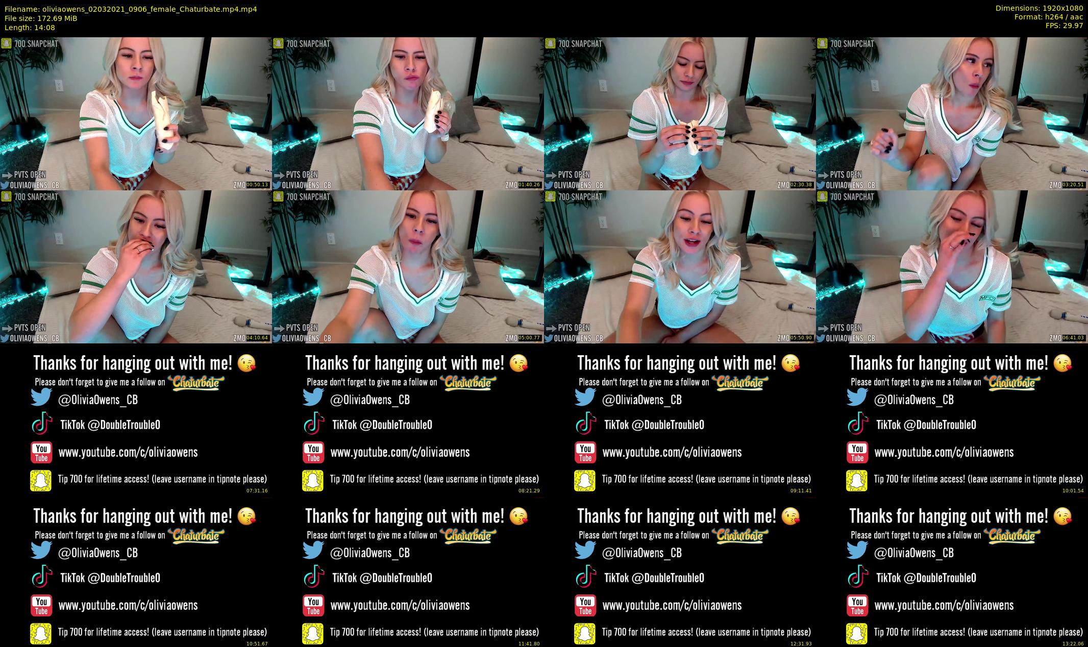 oliviaowens — 15 minute Chaturbate female cam show recording, 1080p, Mar 2, 2021
