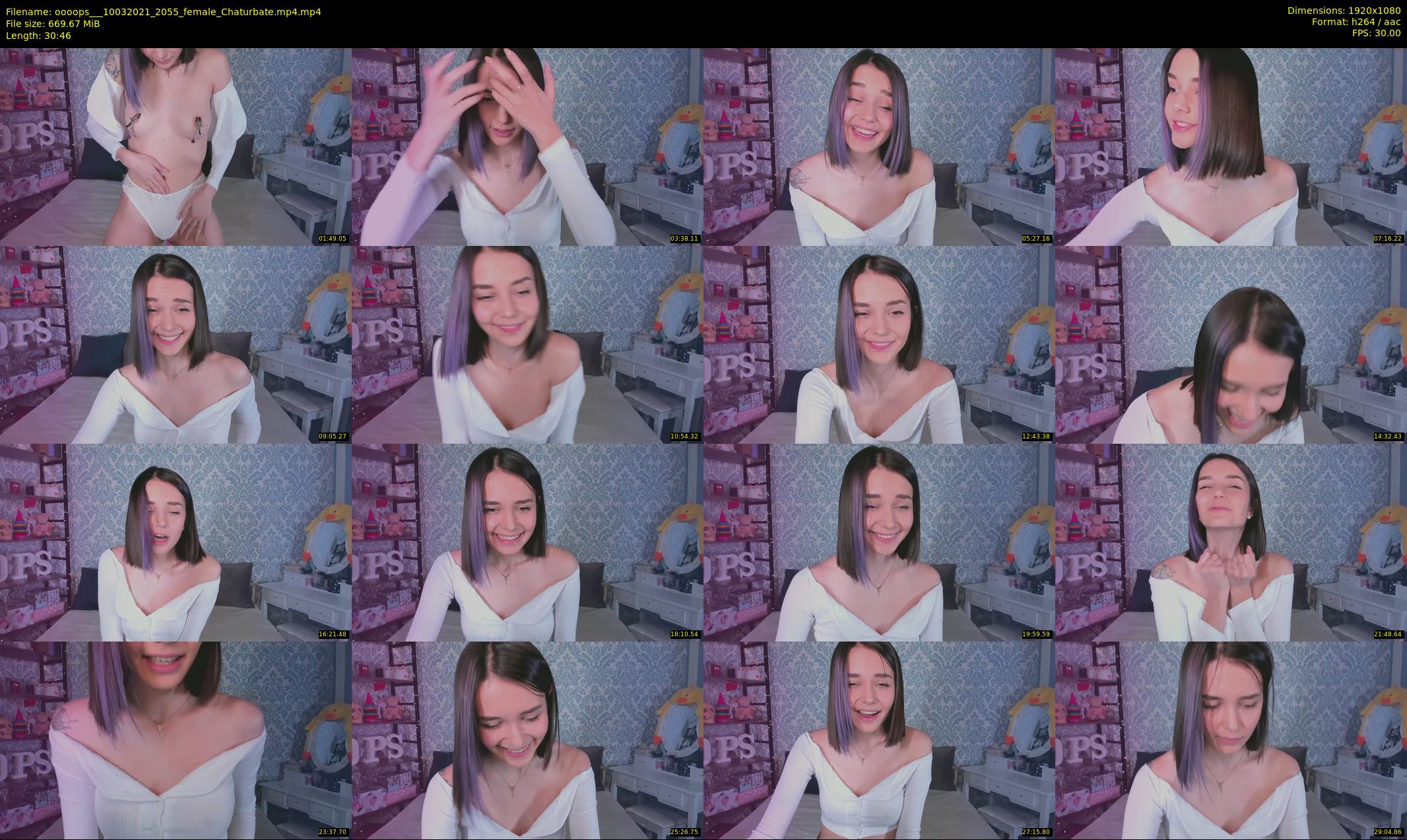oooops__ — 31 minute Chaturbate female cam show recording, 1080p, Mar 10, 2021