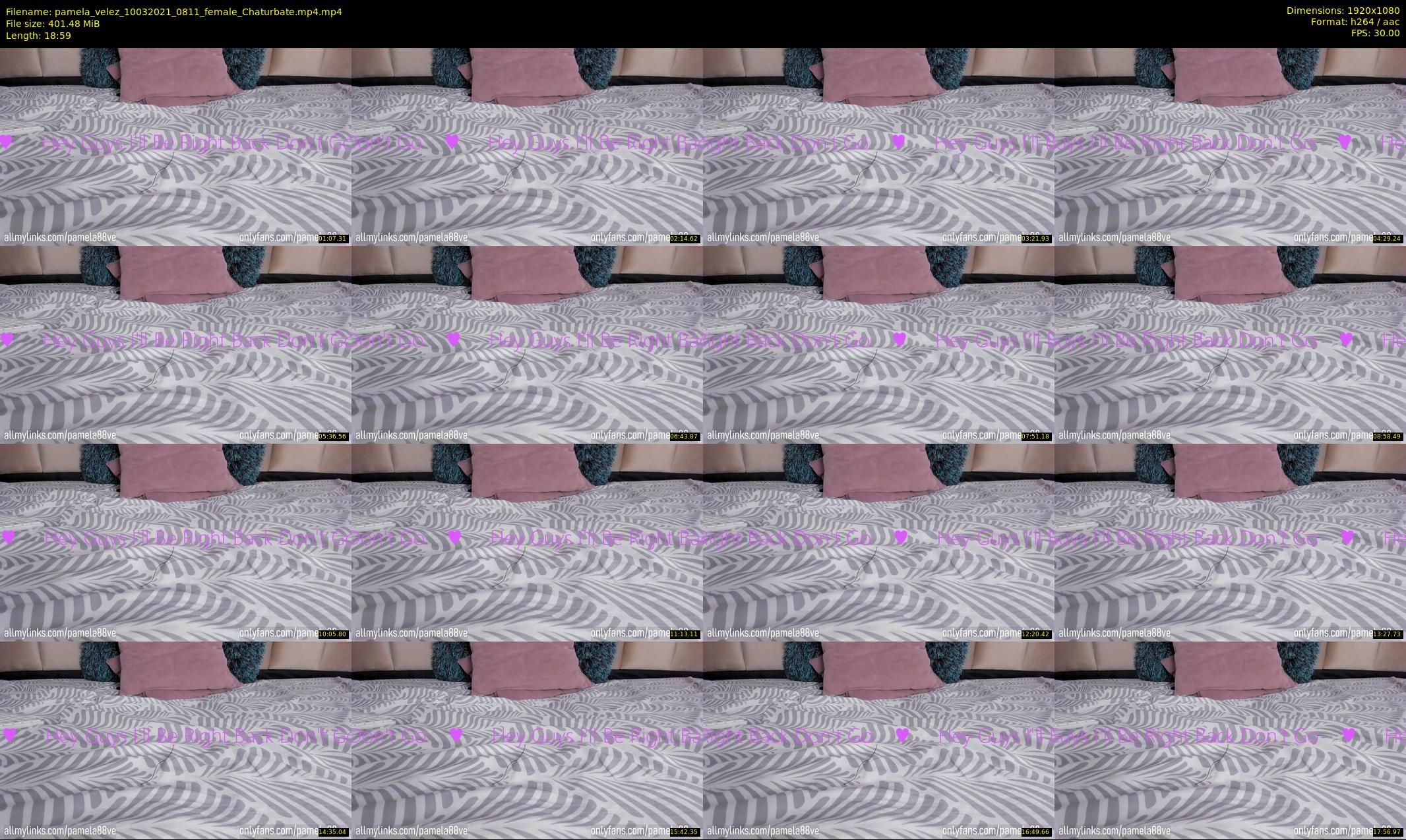 pamela_velez — 19 minute Chaturbate female cam show recording, 1080p, Mar 10, 2021