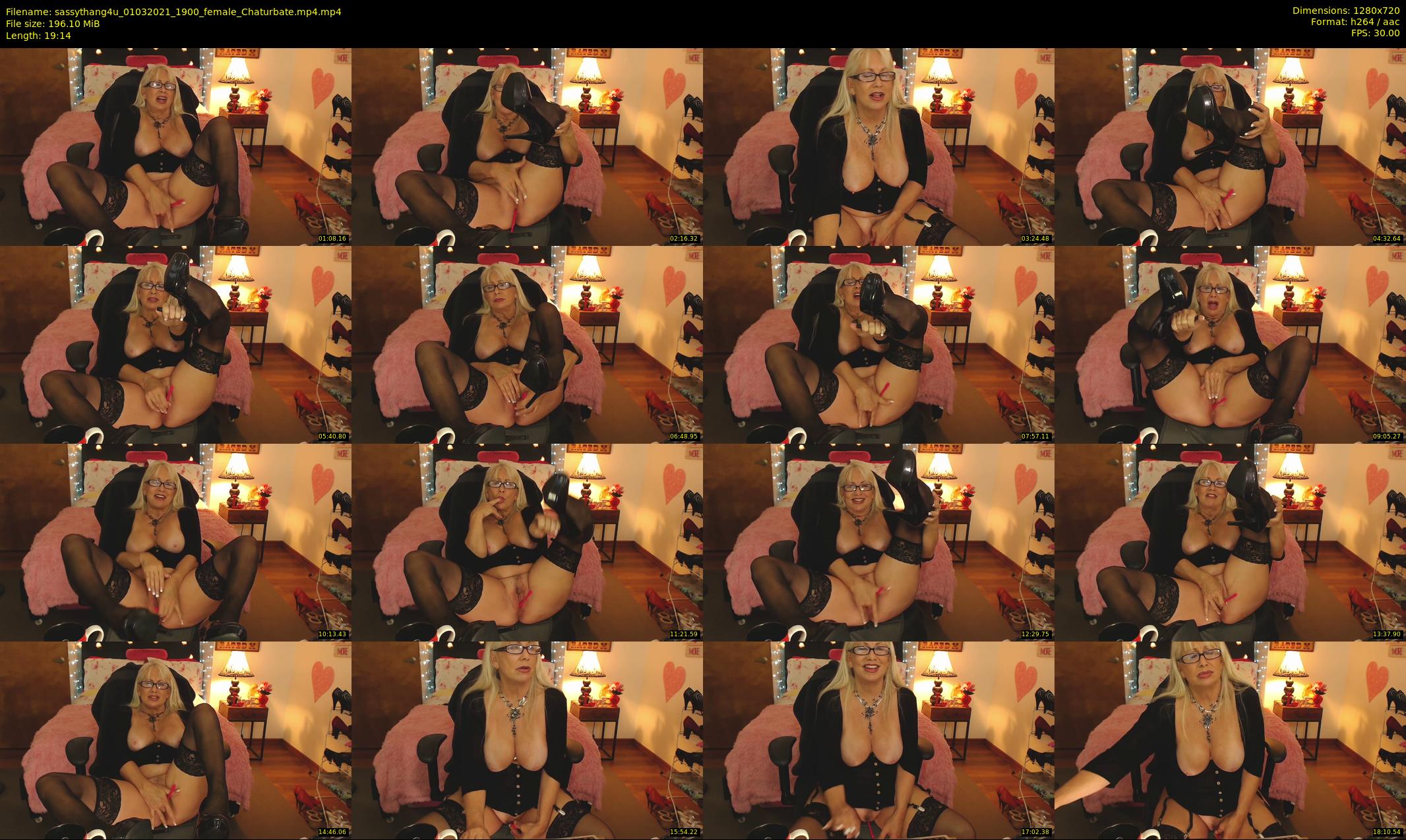 sassythang4u — 20 minute Chaturbate female cam show recording, 720p, Mar 1, 2021