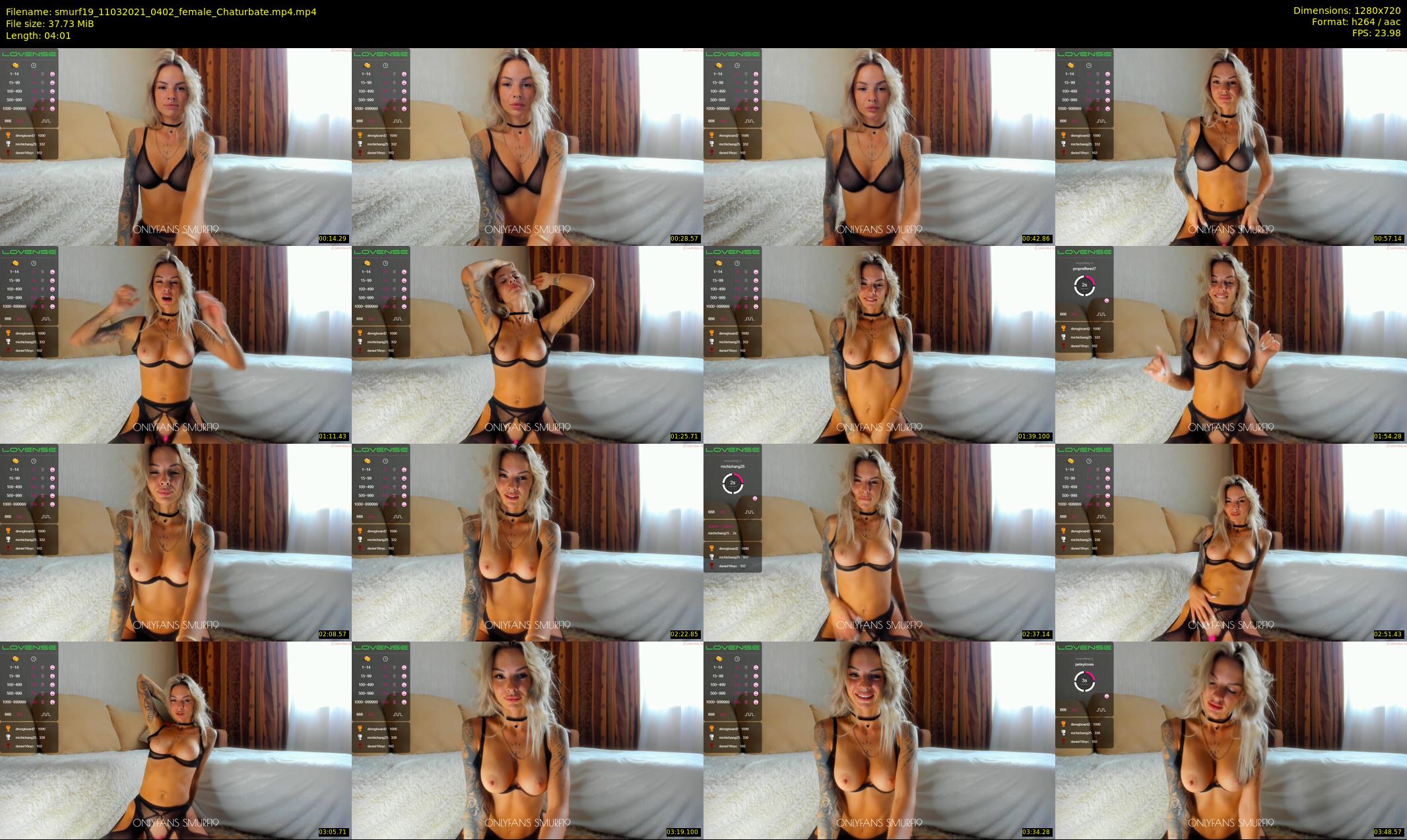 smurf19 — 5 minute Chaturbate female cam show recording, 720p, Mar 11, 2021
