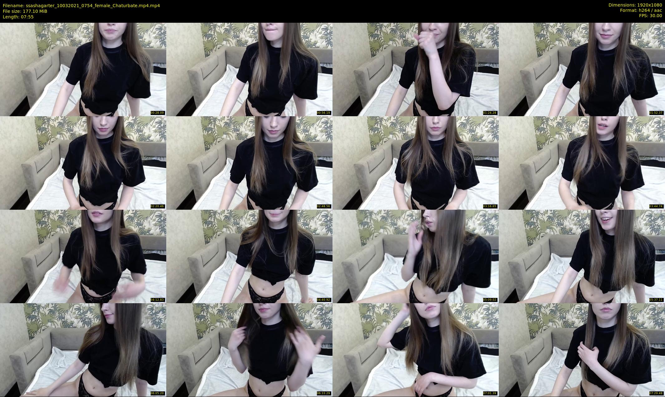 ssashagarter — 8 minute Chaturbate female cam show recording, 1080p, Mar 10, 2021