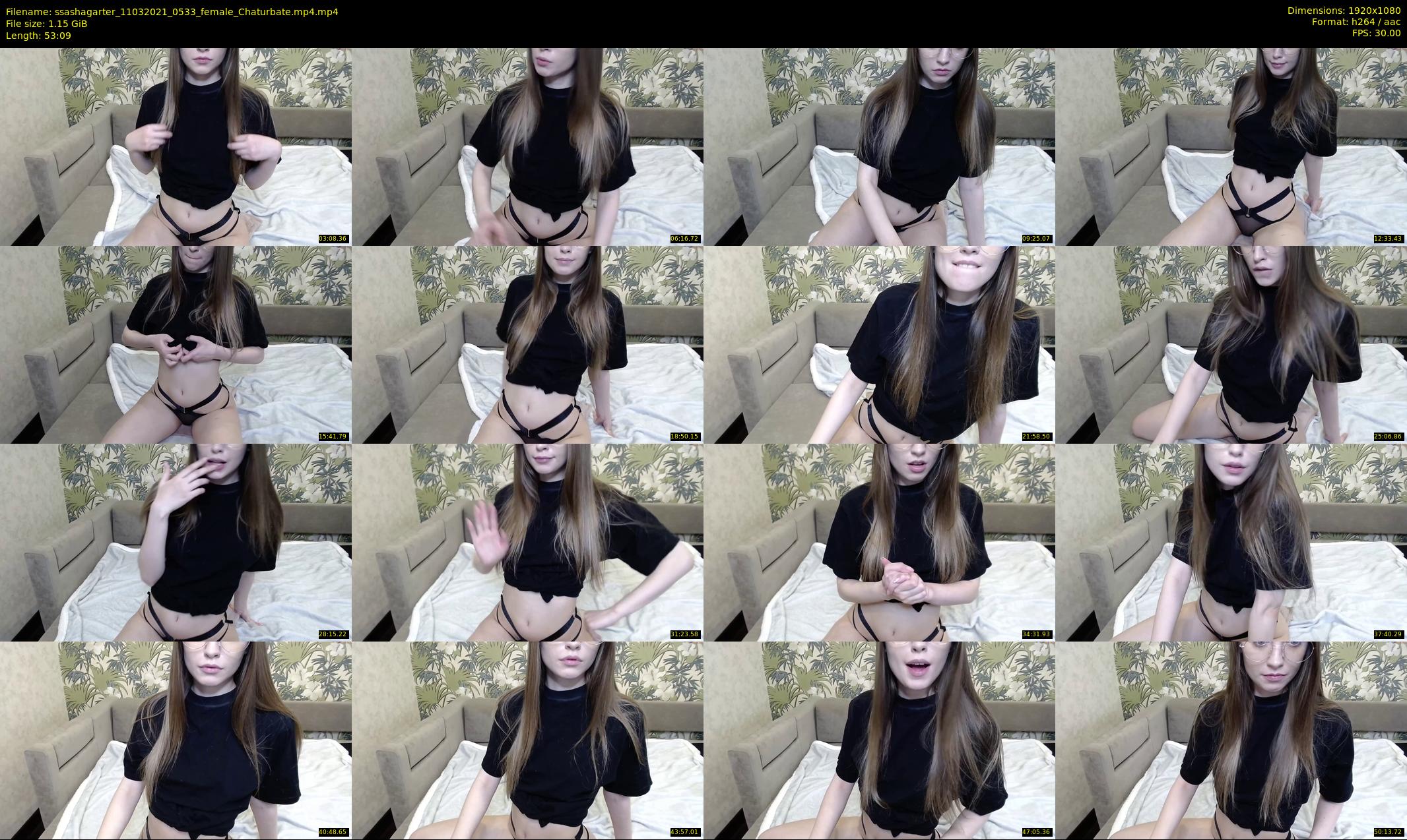ssashagarter — 54 minute Chaturbate female cam show recording, 1080p, Mar 11, 2021