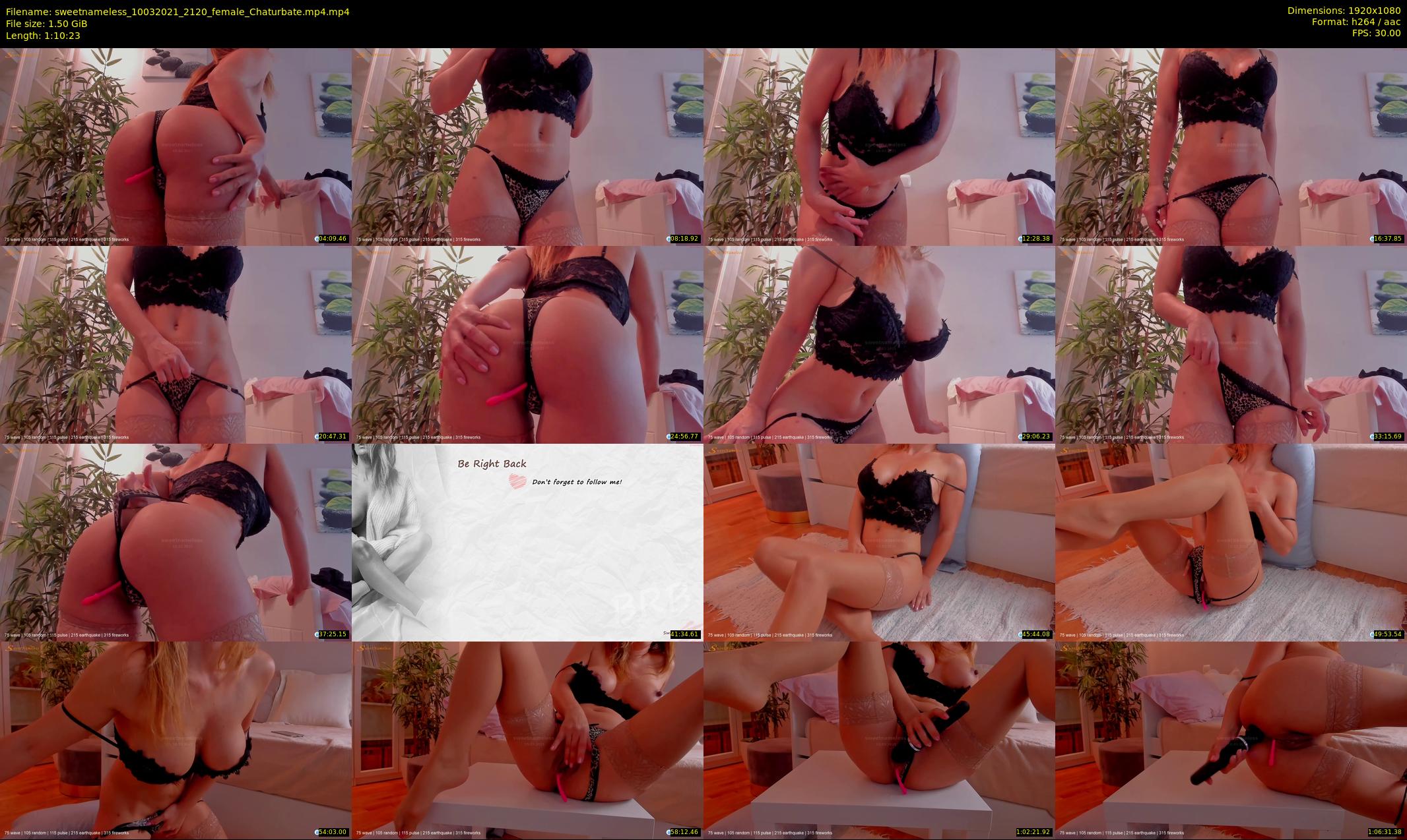 sweetnameless — 71 minute Chaturbate couple cam show recording, 1080p, Mar 10, 2021