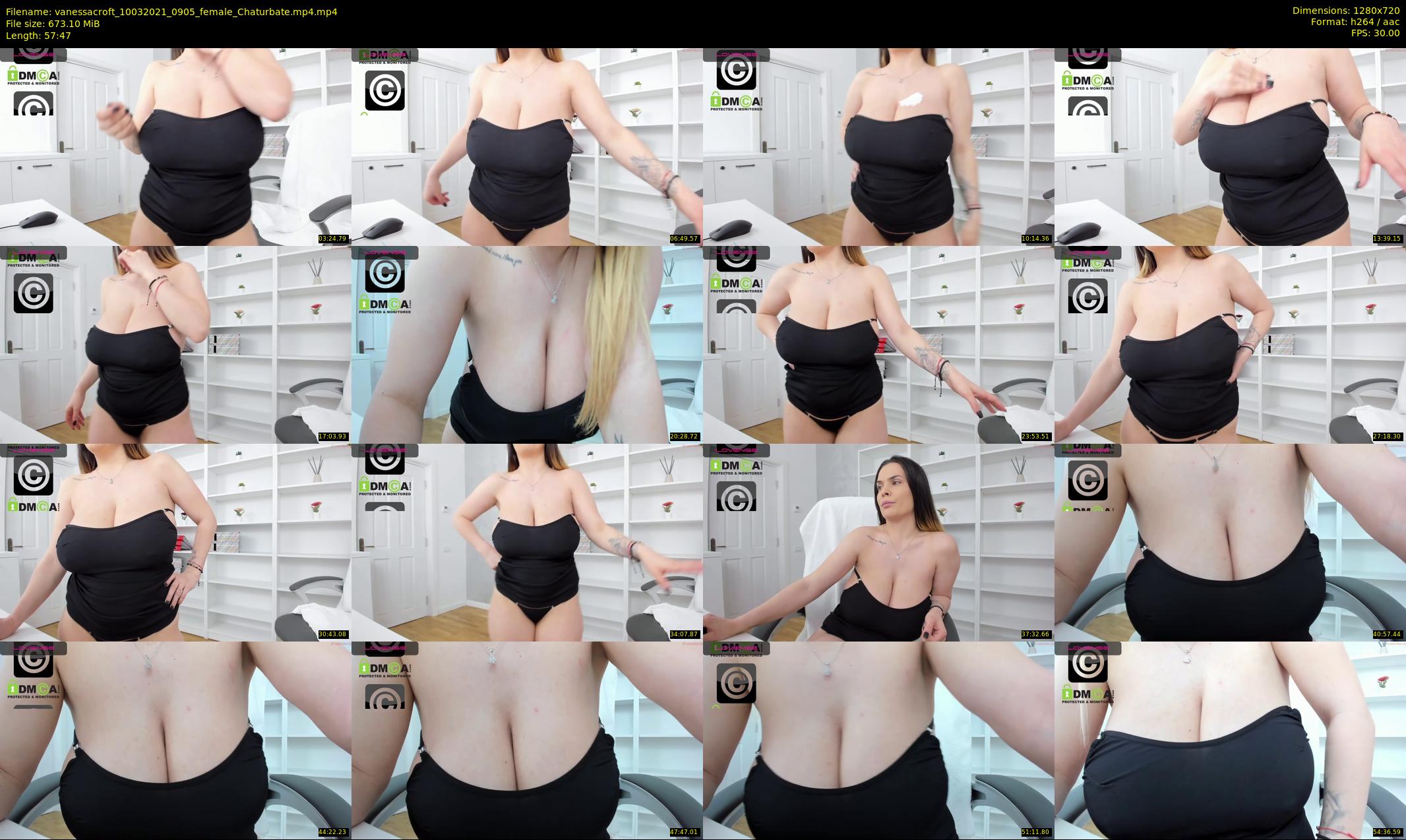 vanessacroft — 58 minute Chaturbate female cam show recording, 720p, Mar 10, 2021