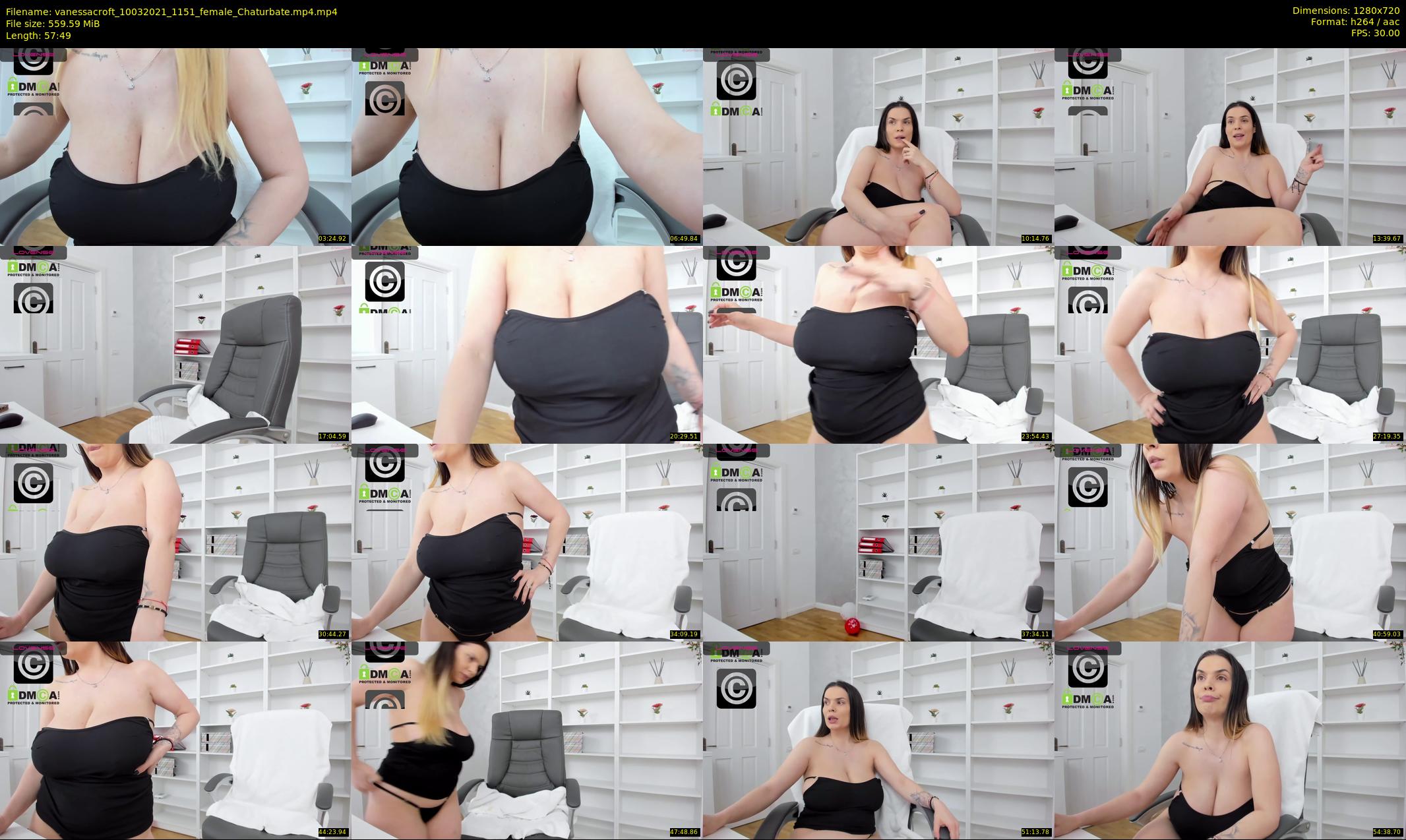 vanessacroft — 58 minute Chaturbate female cam show recording, 720p, Mar 10, 2021