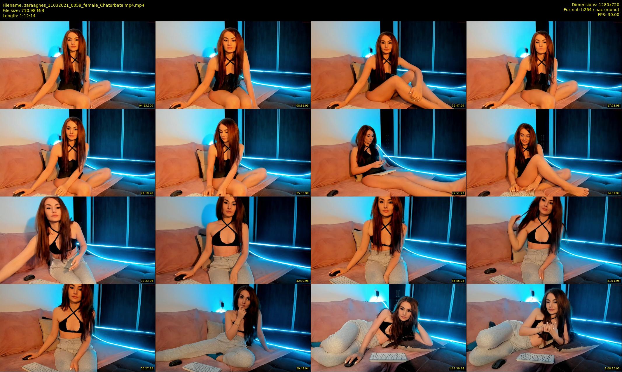 zaraagnes — 73 minute Chaturbate female cam show recording, 720p, Mar 11, 2021