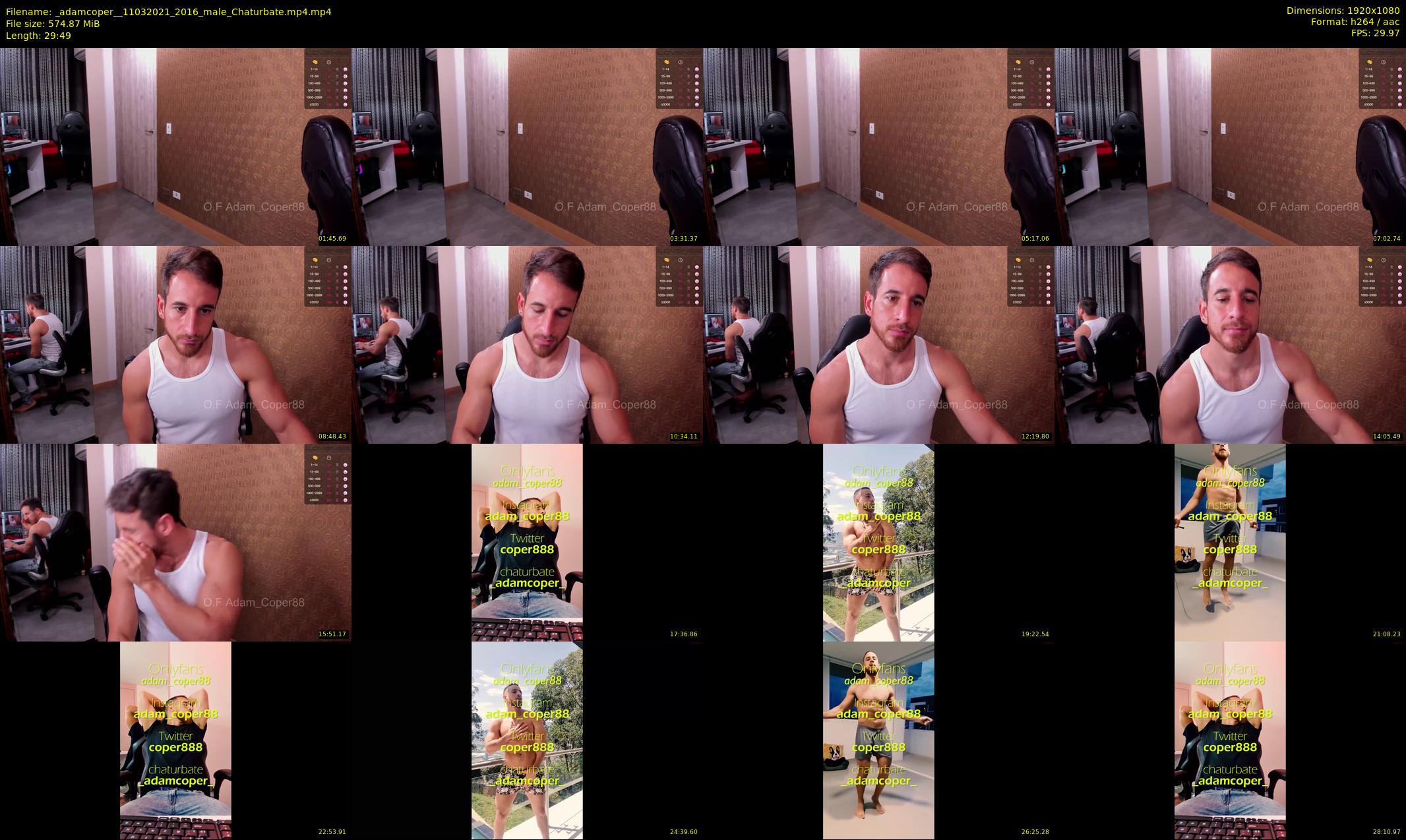 _adamcoper_ — 30 minute Chaturbate male cam show recording, 1080p, Mar 11, 2021