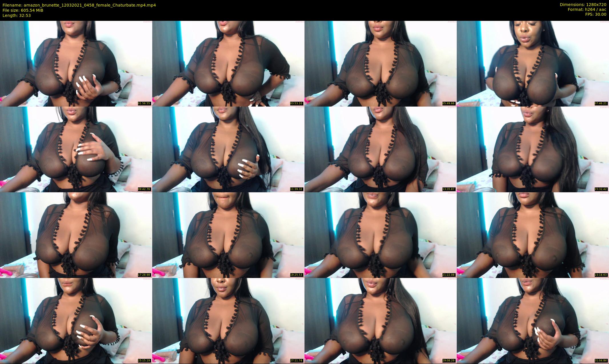 amazon_brunette — 33 minute Chaturbate female cam show recording, 720p, Mar 12, 2021