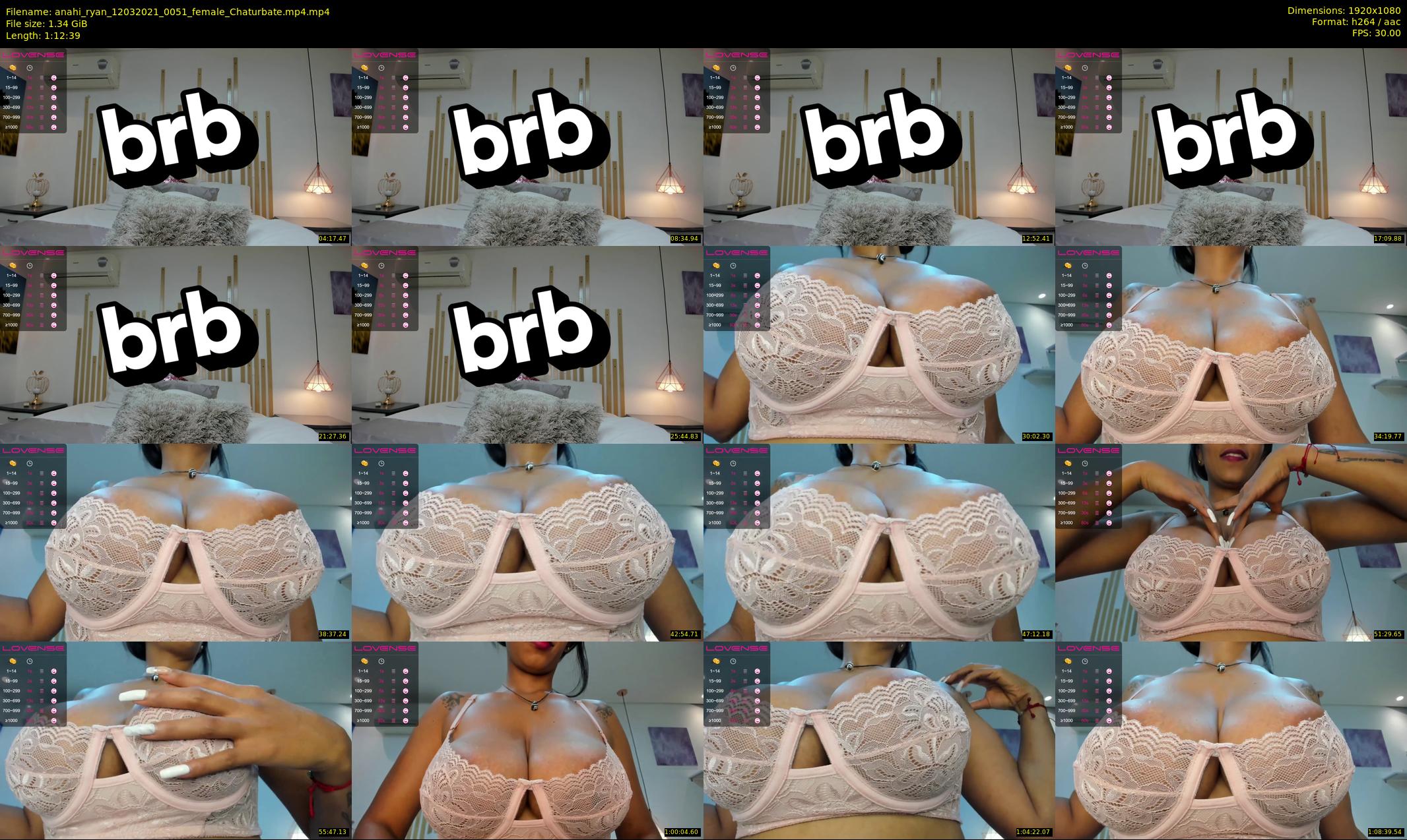 anahi_ryan — 73 minute Chaturbate female cam show recording, 1080p, Mar 12, 2021