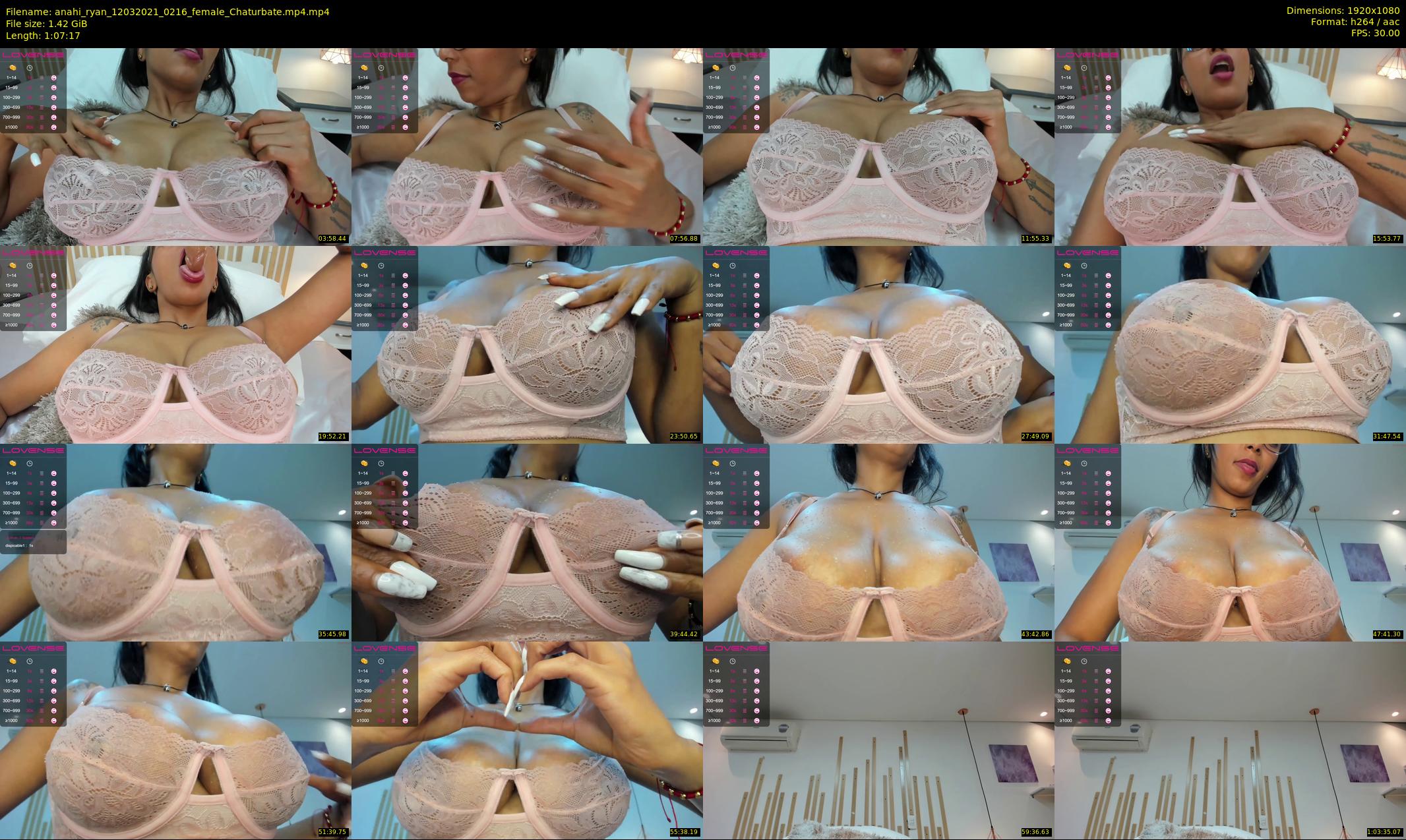 anahi_ryan — 68 minute Chaturbate female cam show recording, 1080p, Mar 12, 2021