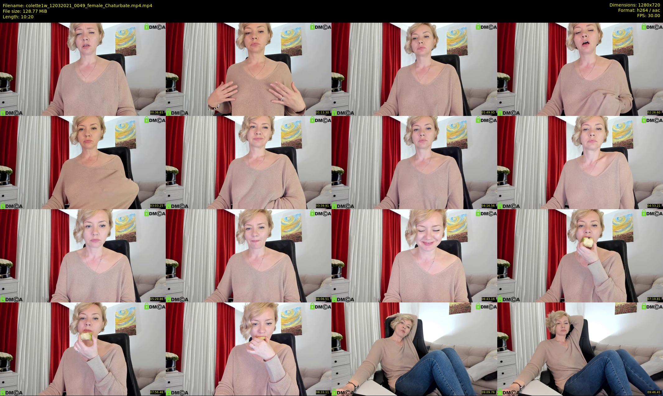 colette1w — 11 minute Chaturbate female cam show recording, 720p, Mar 12, 2021