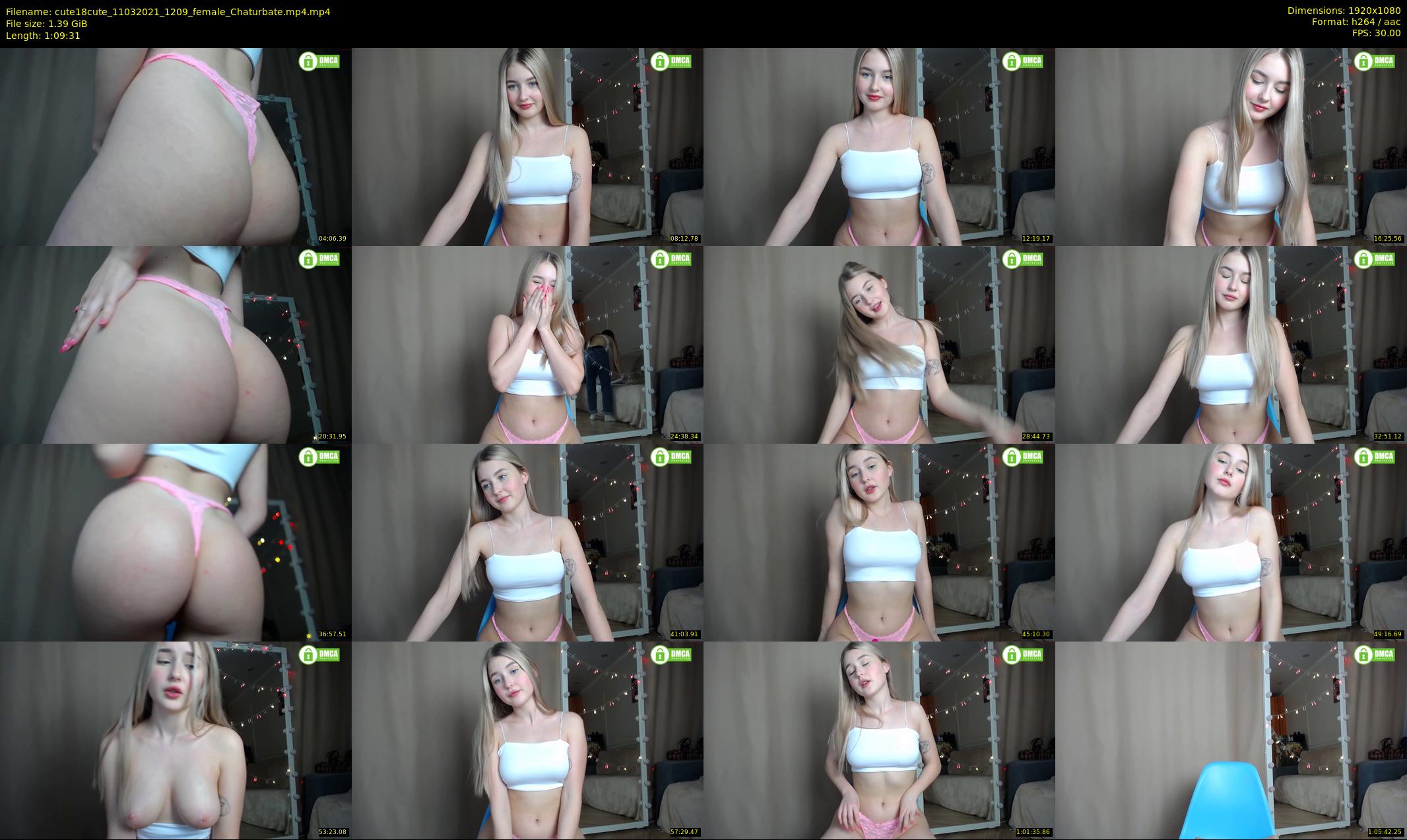 cute18cute — 70 minute Chaturbate female cam show recording, 1080p, Mar 11, 2021
