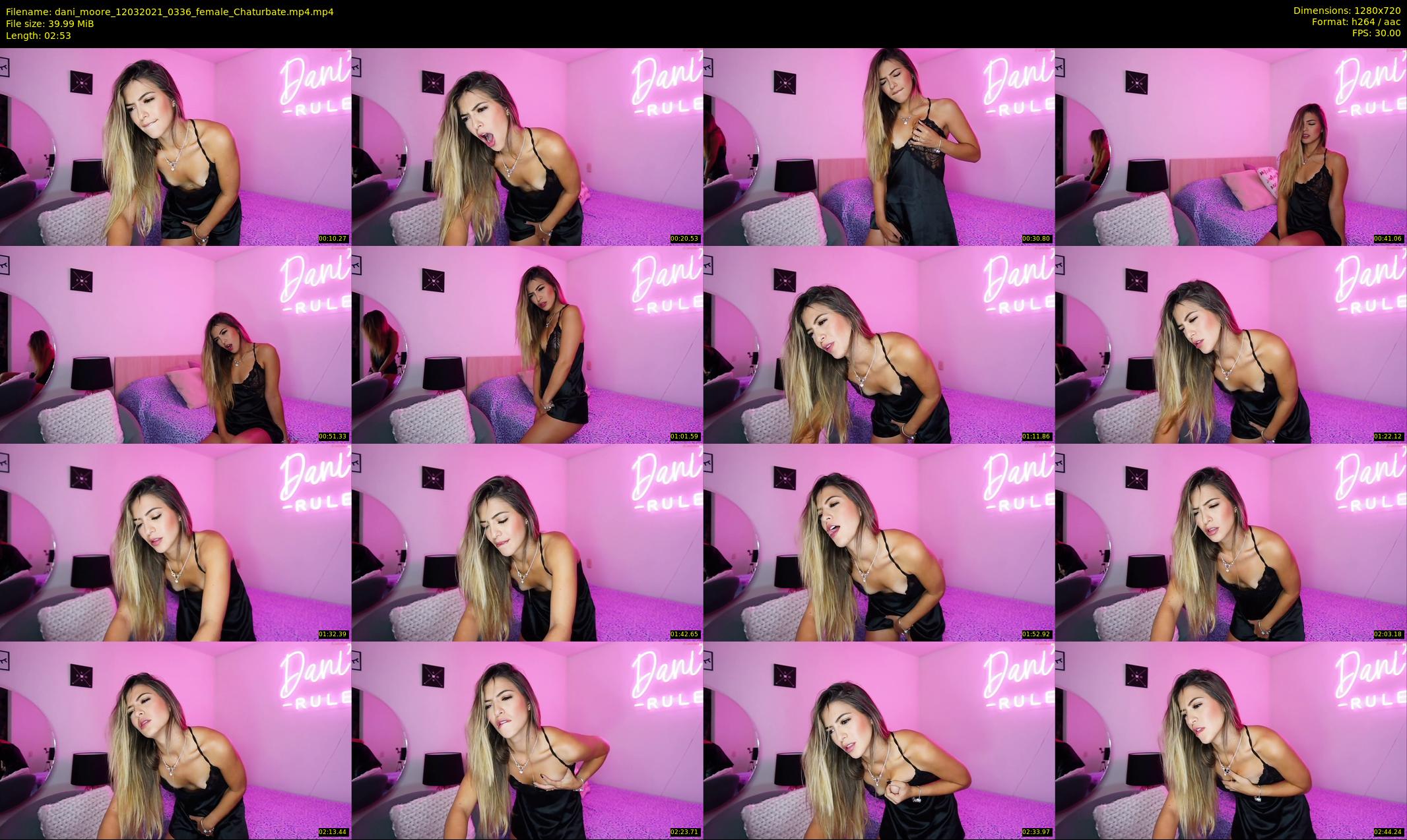 dani_moore — 3 minute Chaturbate female cam show recording, 720p, Mar 12, 2021