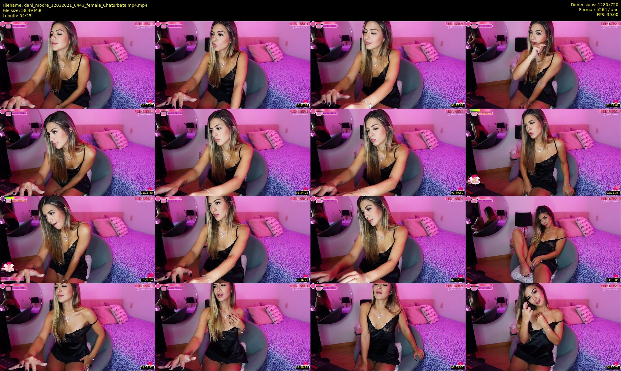 dani_moore — 5 minute Chaturbate female cam show recording, 720p, Mar 12, 2021