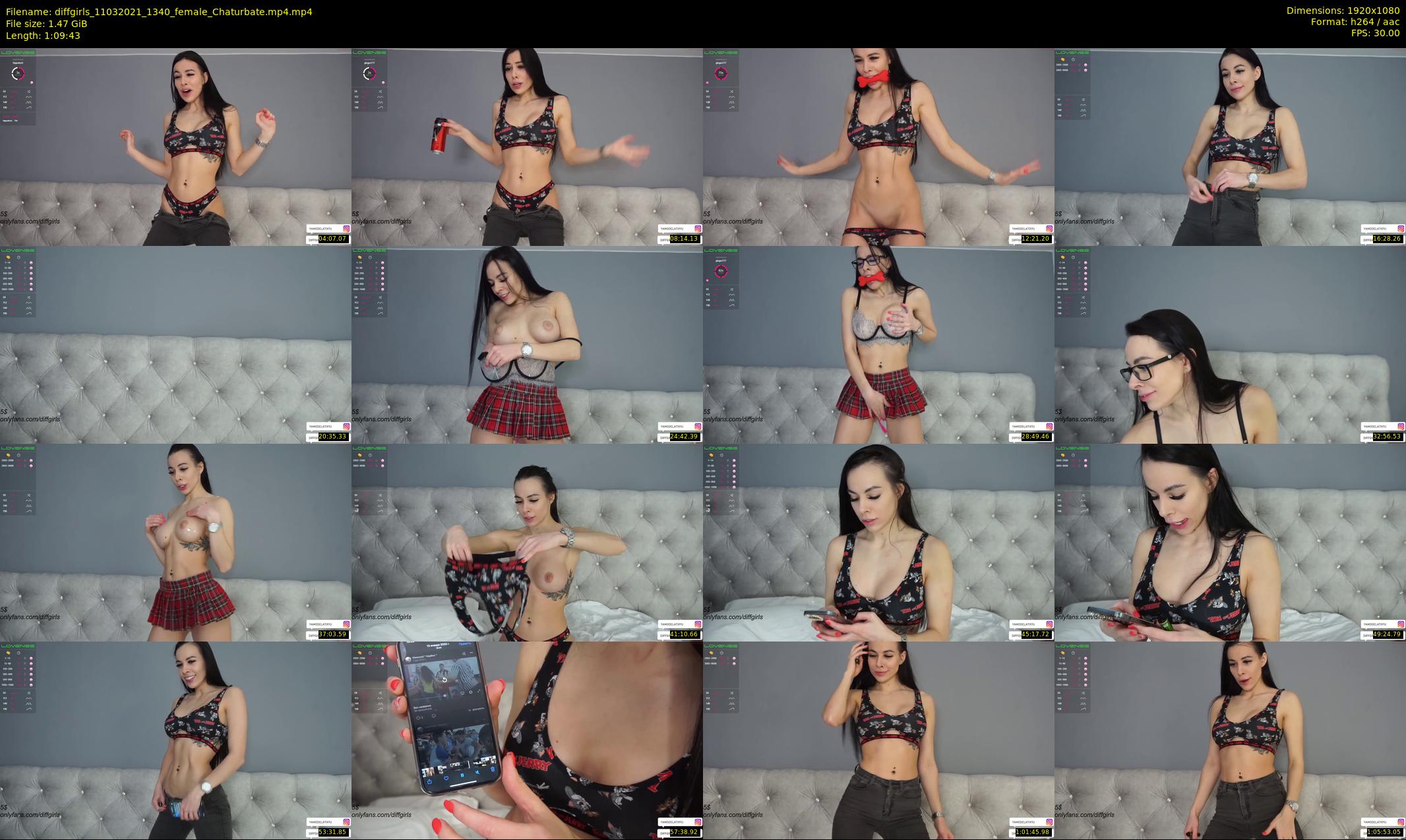 diffgirls — 70 minute Chaturbate female cam show recording, 1080p, Mar 11, 2021