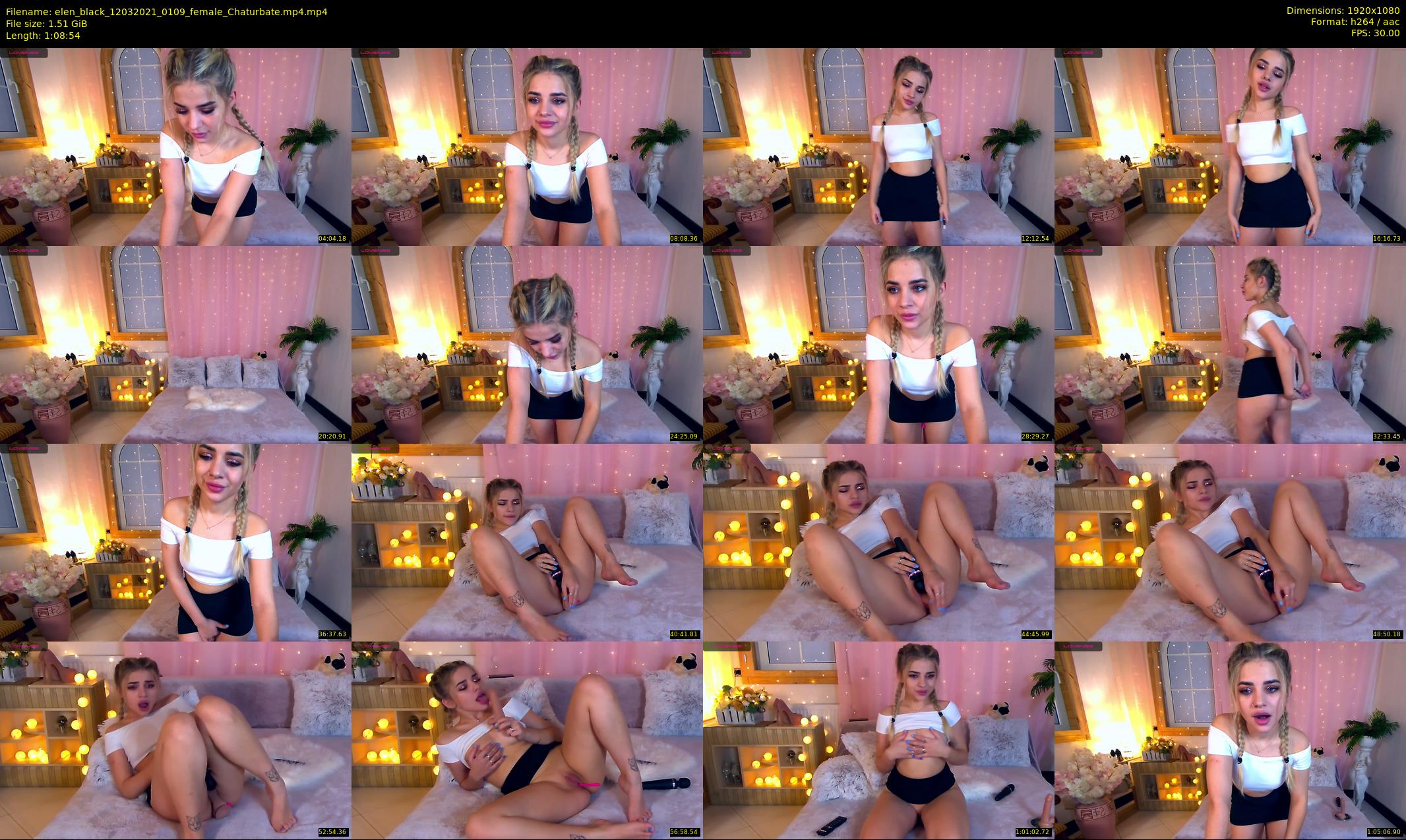 elen_black — 69 minute Chaturbate female cam show recording, 1080p, Mar 12, 2021