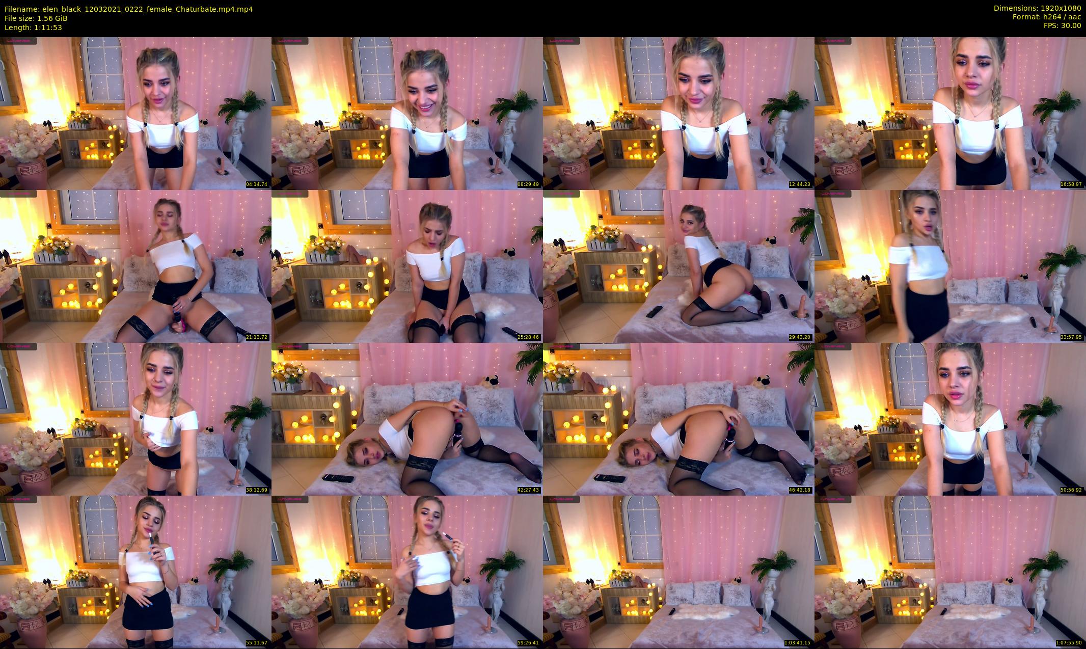 elen_black — 72 minute Chaturbate female cam show recording, 1080p, Mar 12, 2021
