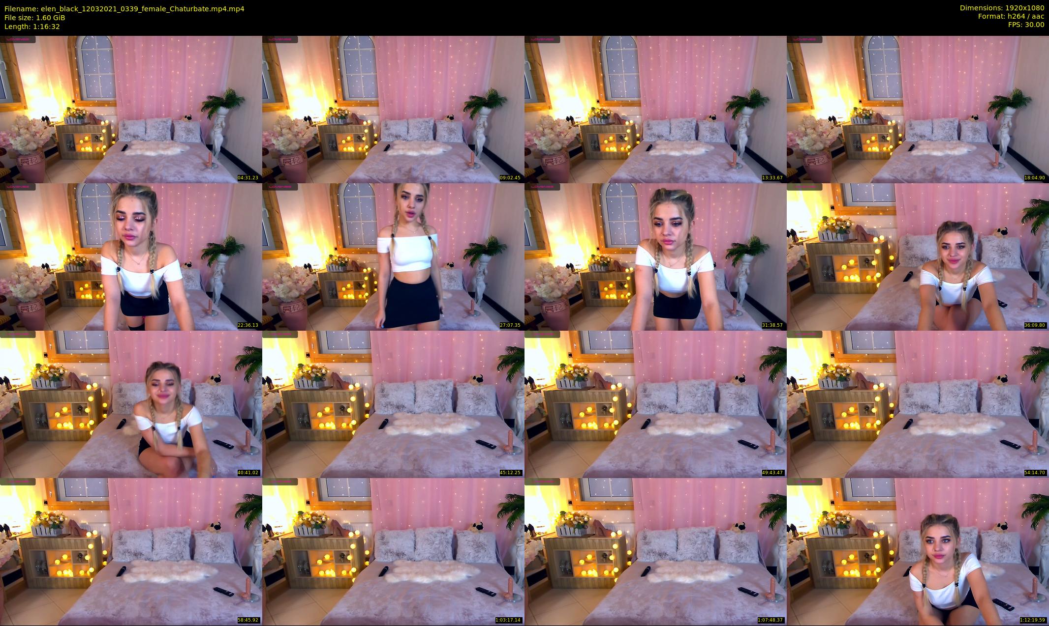 elen_black — 77 minute Chaturbate female cam show recording, 1080p, Mar 12, 2021