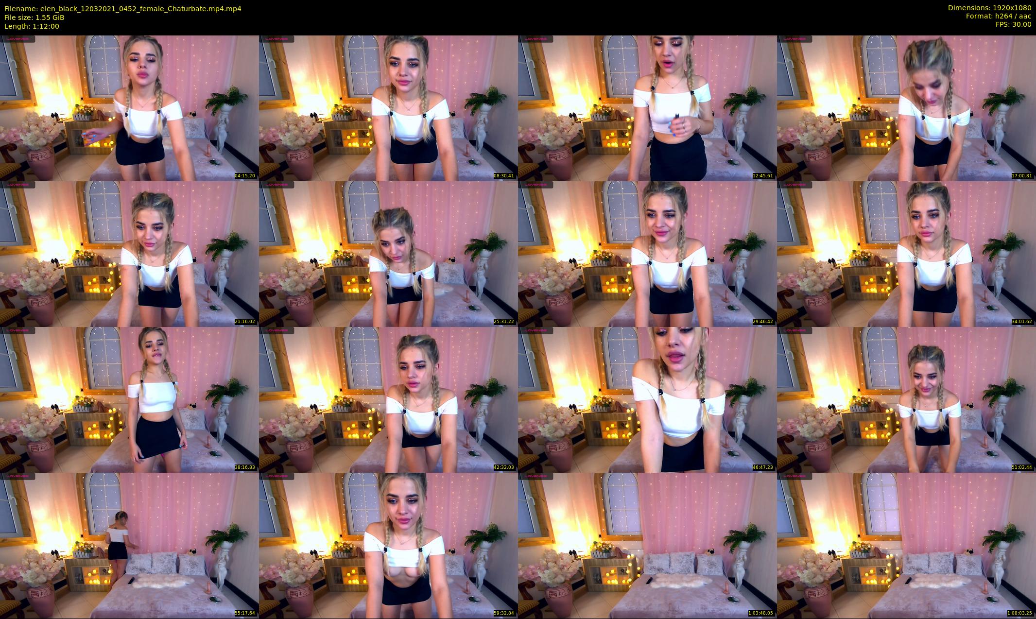 elen_black — 72 minute Chaturbate female cam show recording, 1080p, Mar 12, 2021